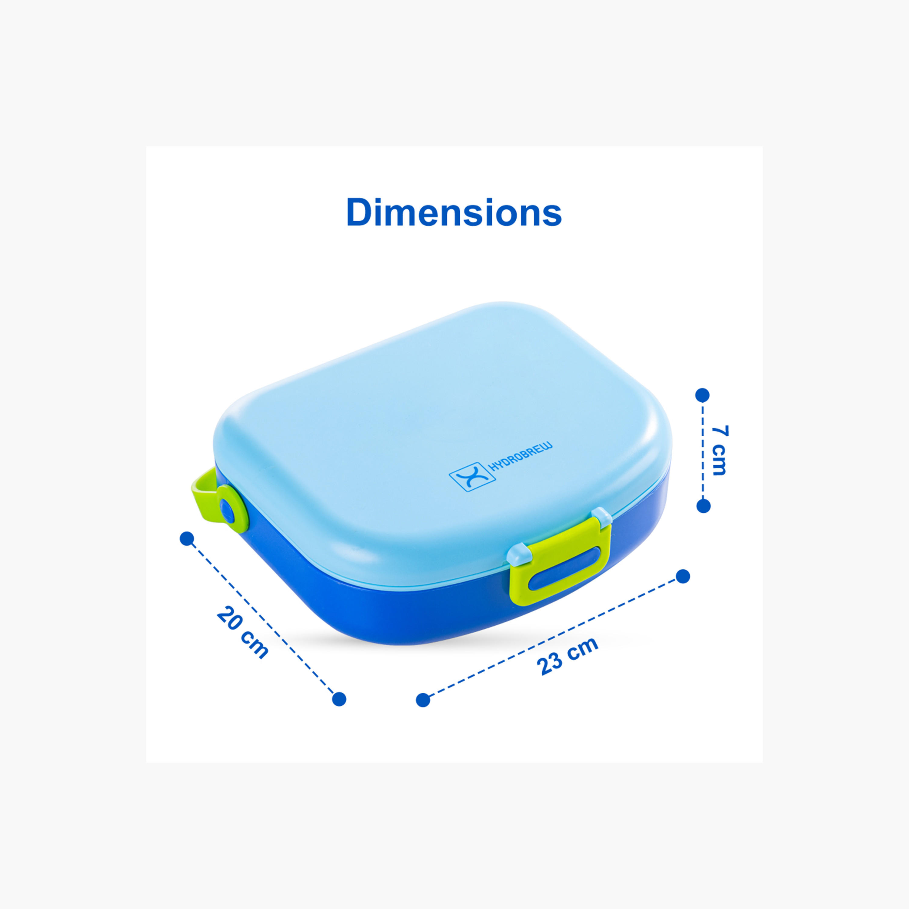 صندوق غداء بينتو سادة 4 أقسام مع ملعقة وشوكة من هايدروبرو-school-lunchessentials-lunchboxes-image-6