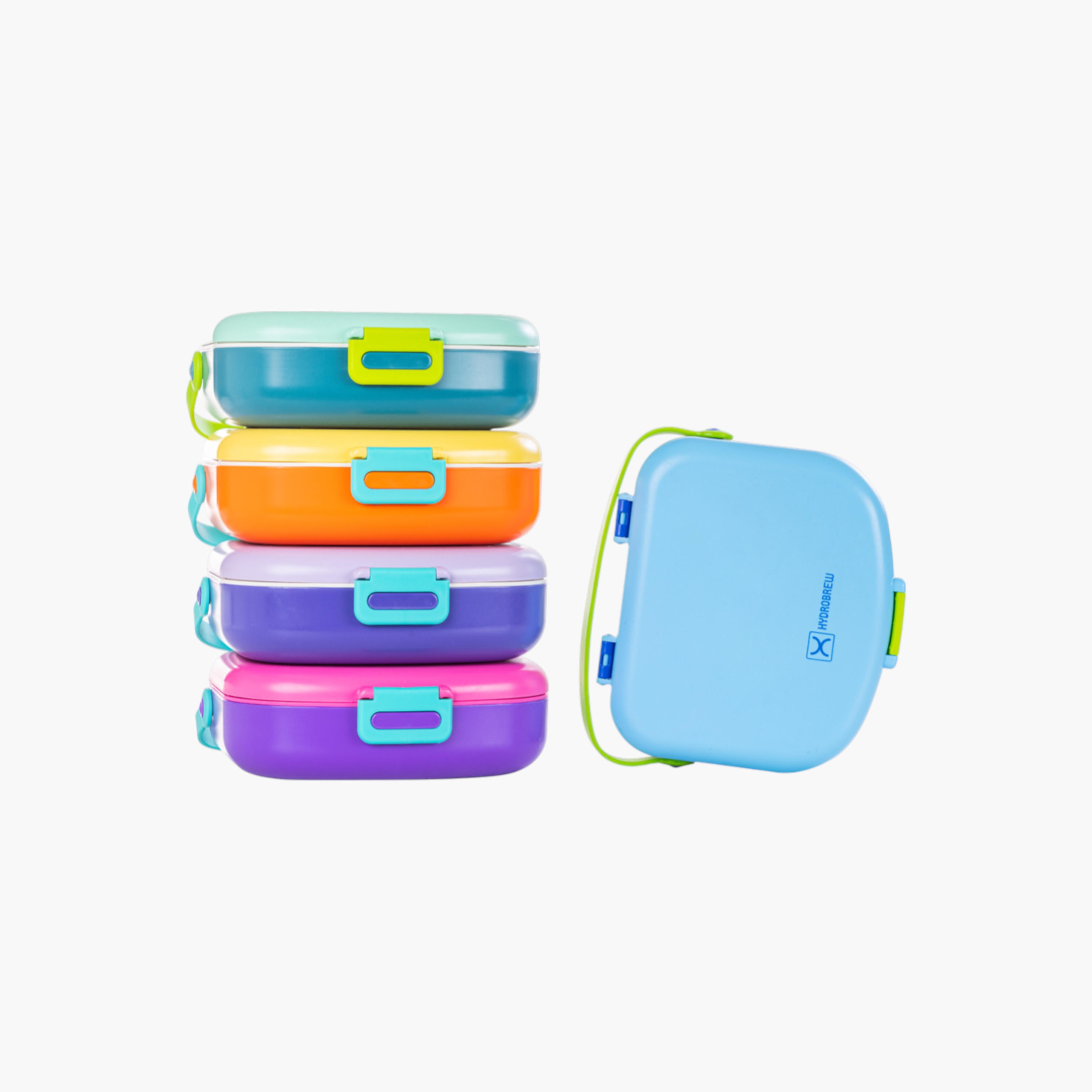 صندوق غداء بينتو سادة 4 أقسام مع ملعقة وشوكة من هايدروبرو-school-lunchessentials-lunchboxes-image-7