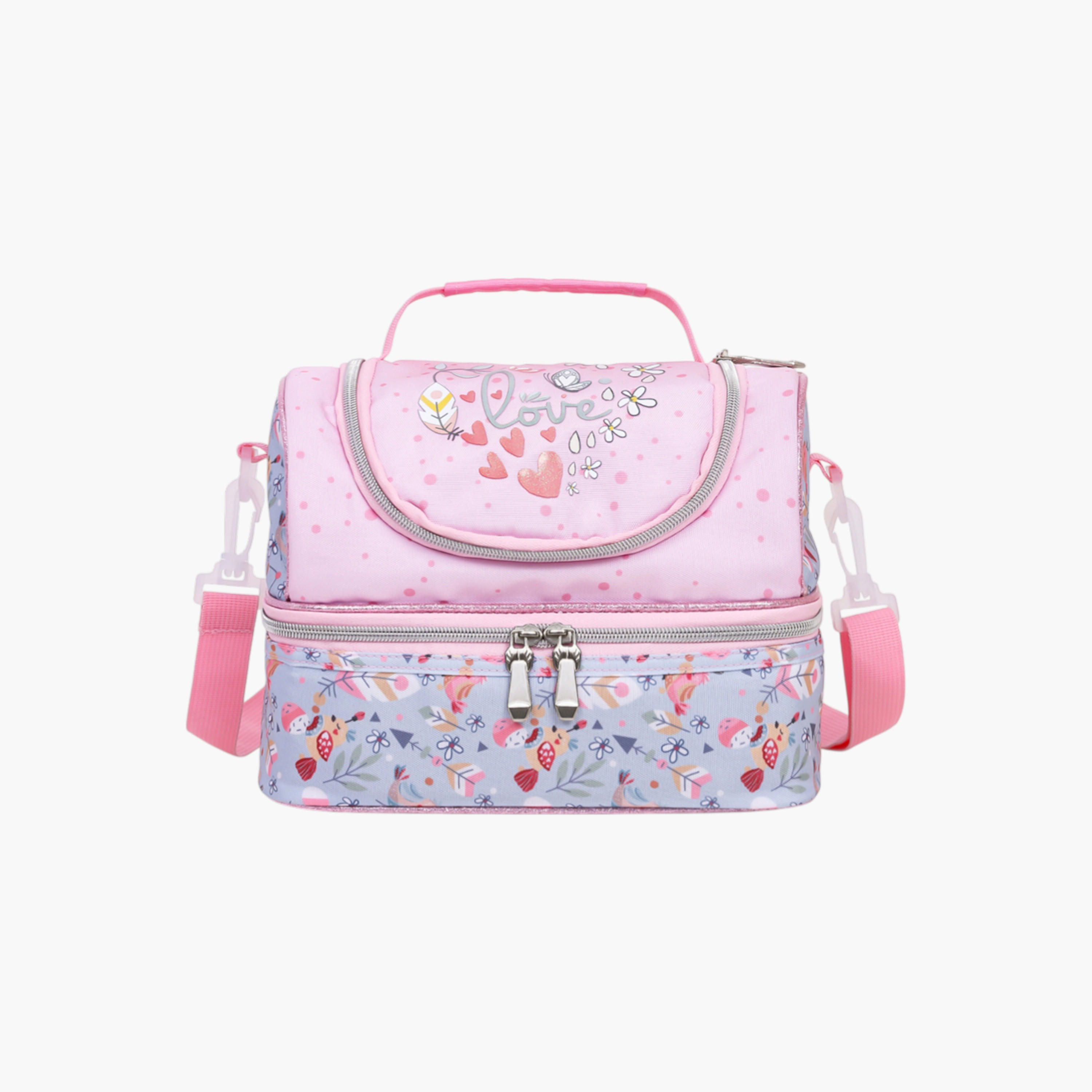 Eazy Kids Printed Lunch Bag with Zip Closure-school-lunchessentials-lunchbags-image-1