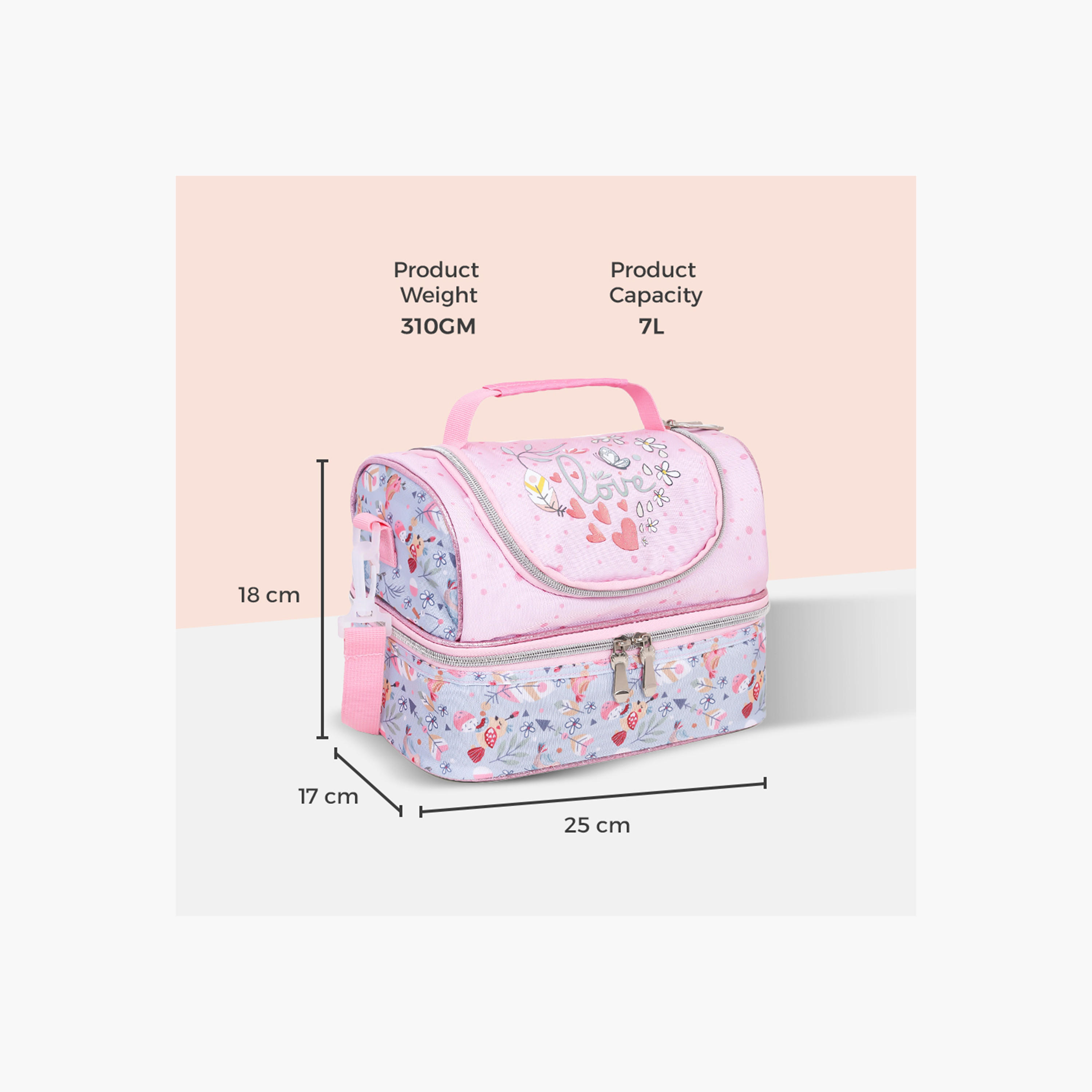Eazy Kids Printed Lunch Bag with Zip Closure-school-lunchessentials-lunchbags-image-10