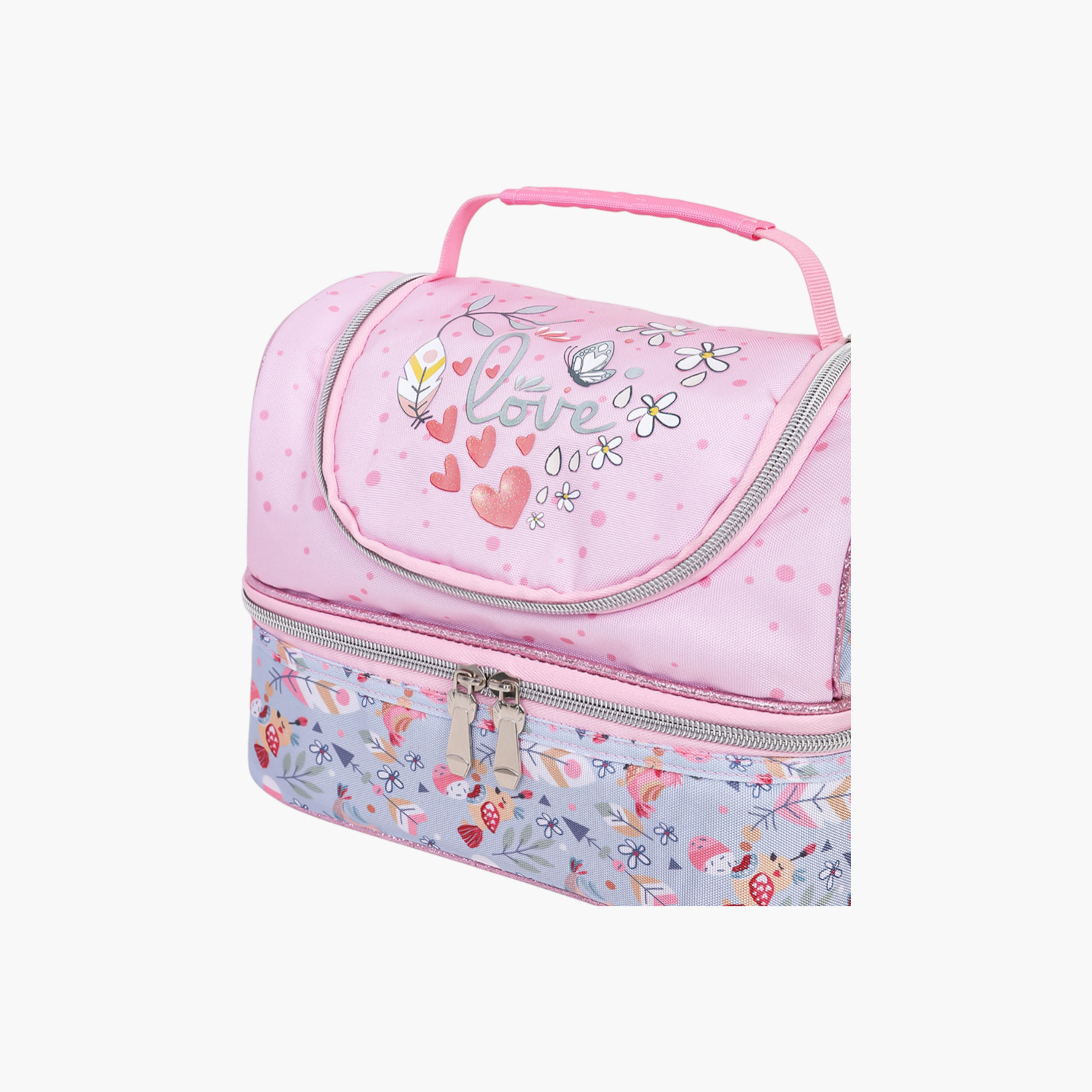 Eazy Kids Printed Lunch Bag with Zip Closure-school-lunchessentials-lunchbags-image-3