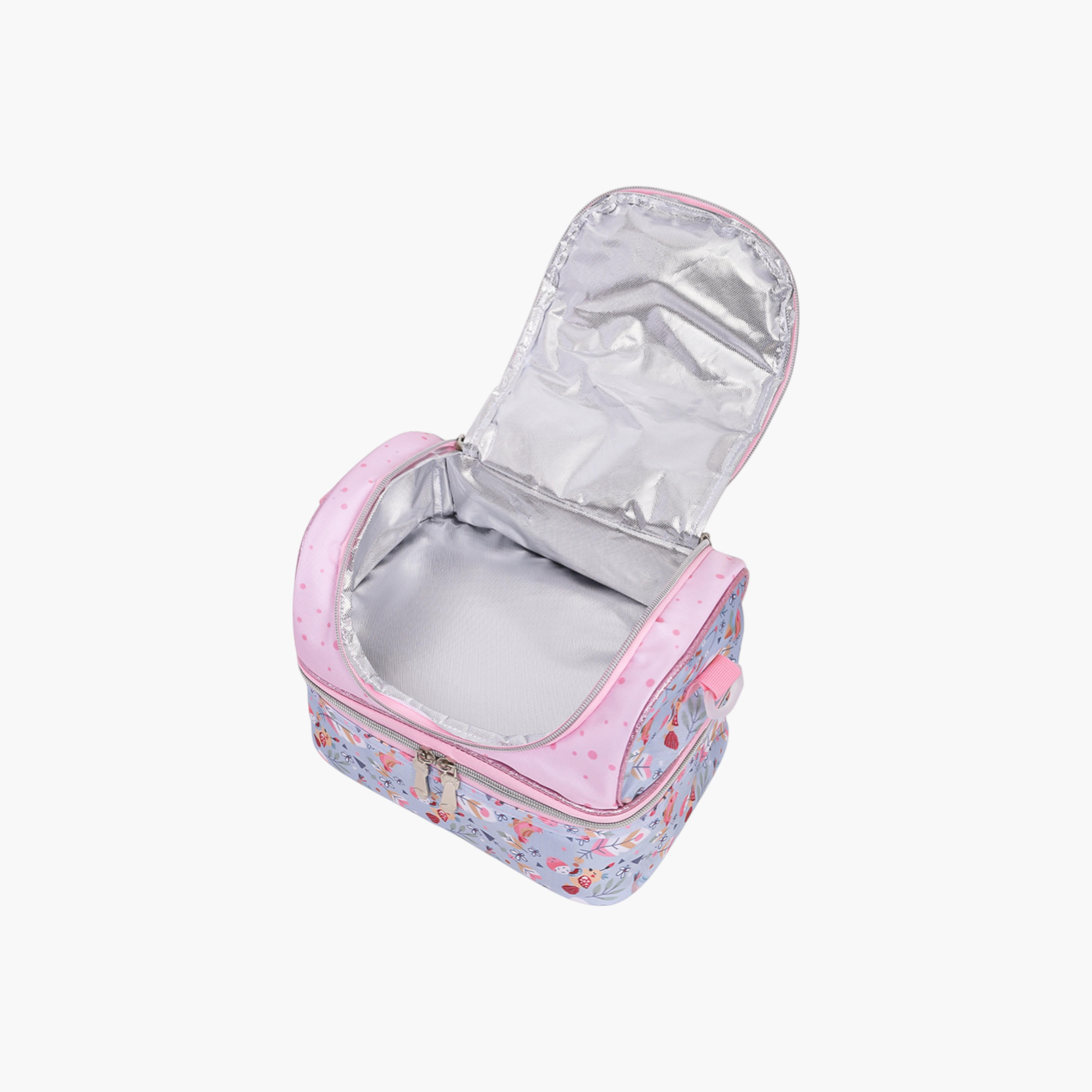 شنطة غداء بطبعات وسحاب إغلاق من إيزي كيدز-school-lunchessentials-lunchbags-image-4