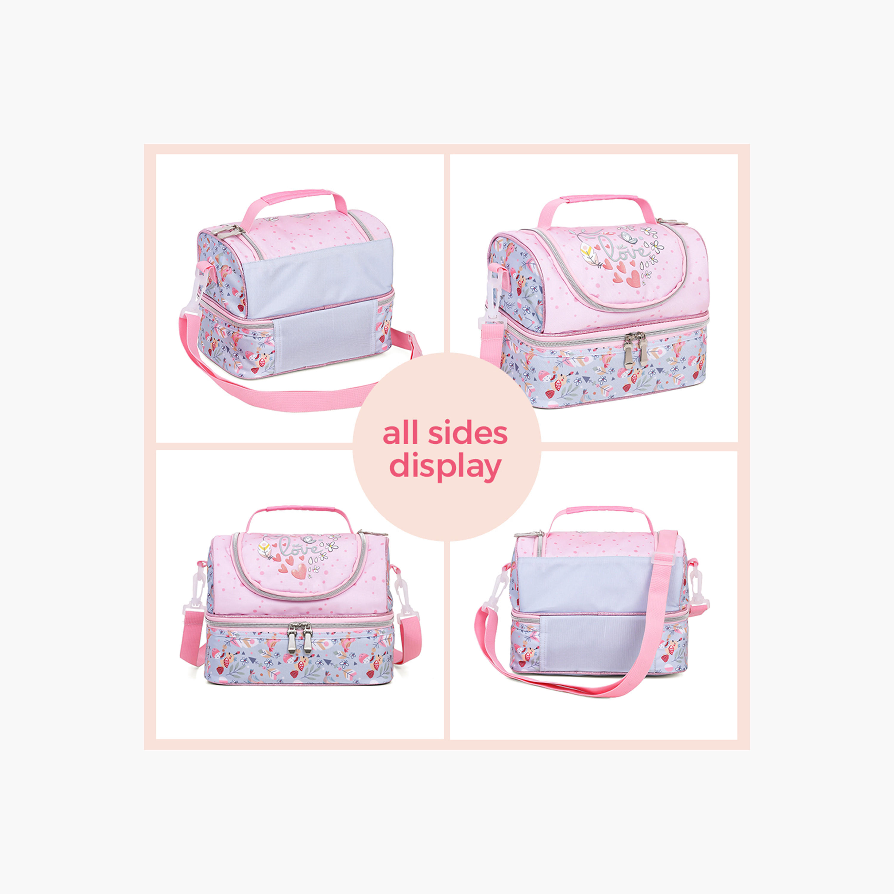 Eazy Kids Printed Lunch Bag with Zip Closure-school-lunchessentials-lunchbags-image-8