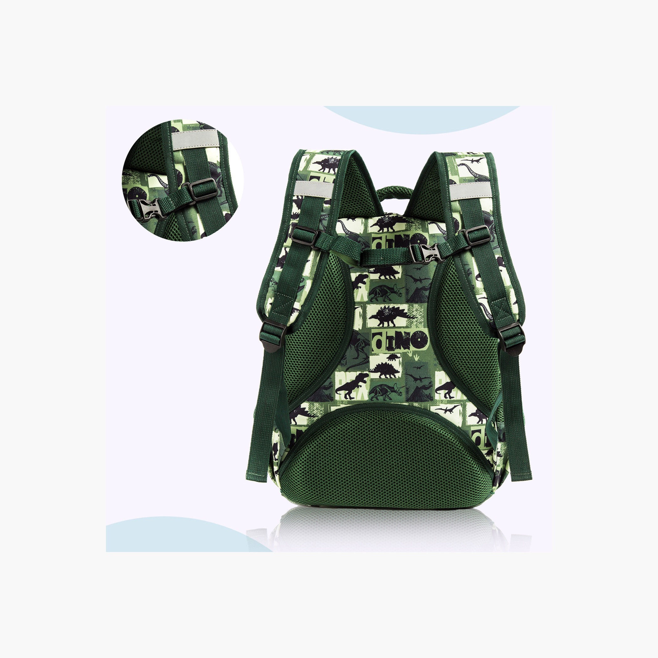 Eazy Kids 3-Piece Dinosaur Print 18-Inch Backpack Set - 19x40x30 cms-school-bagsandbackpacks-sets-image-9