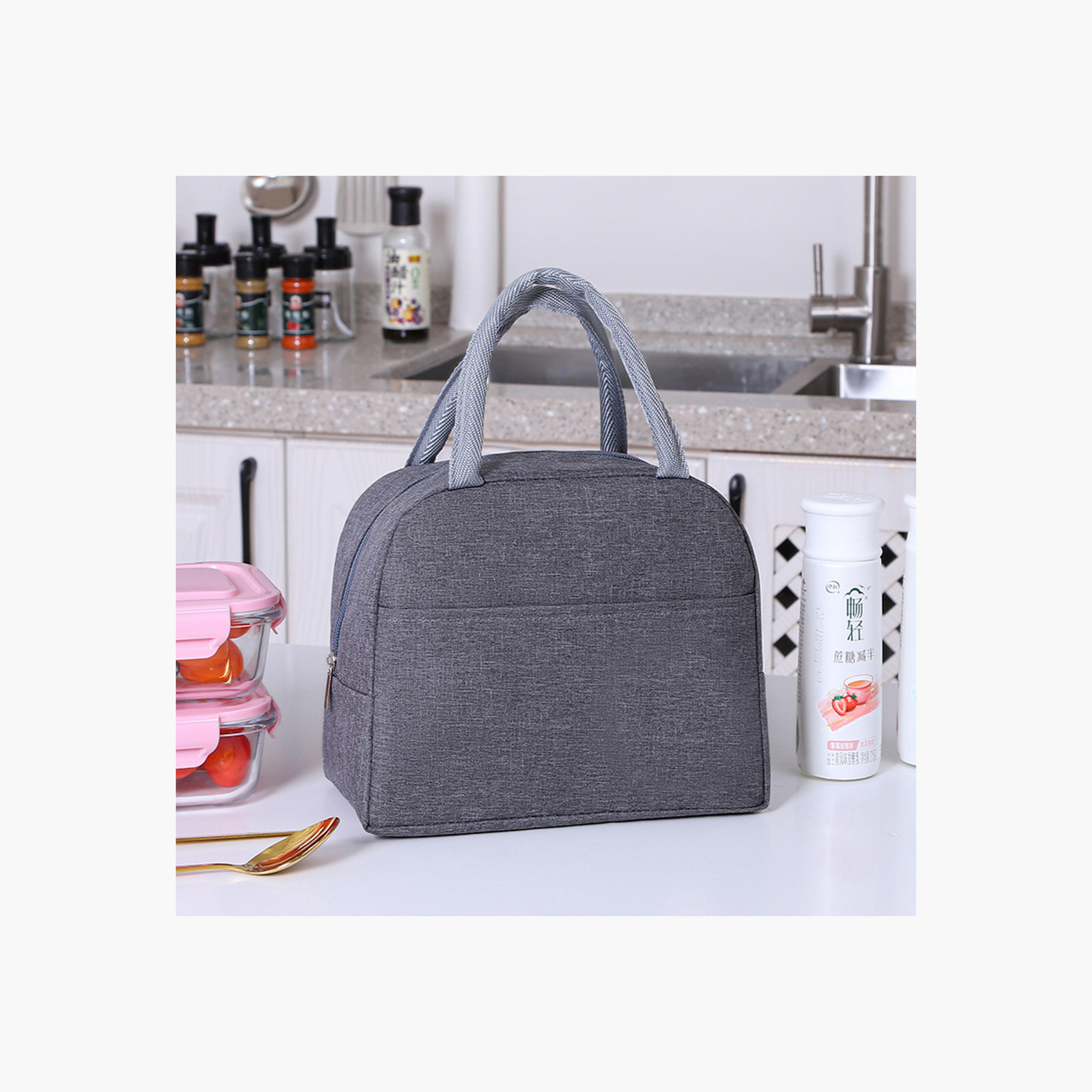 شنطة غداء سادة بسحاب إغلاق من إيزي كيدز-school-lunchessentials-lunchbags-image-2