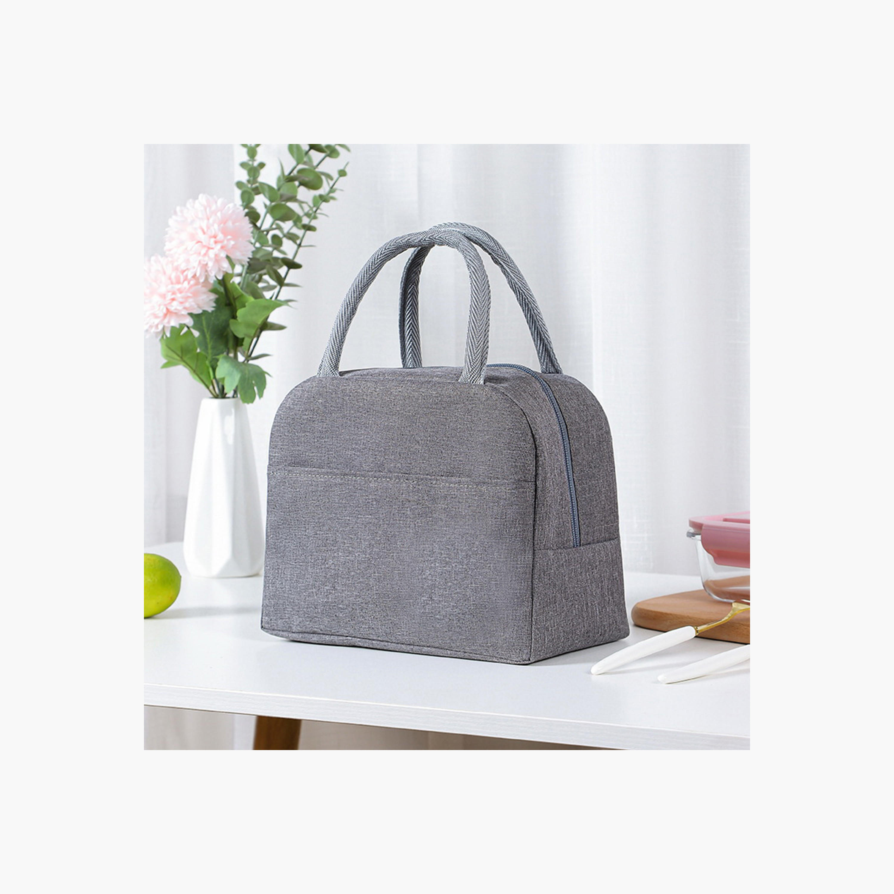 شنطة غداء سادة بسحاب إغلاق من إيزي كيدز-school-lunchessentials-lunchbags-image-5