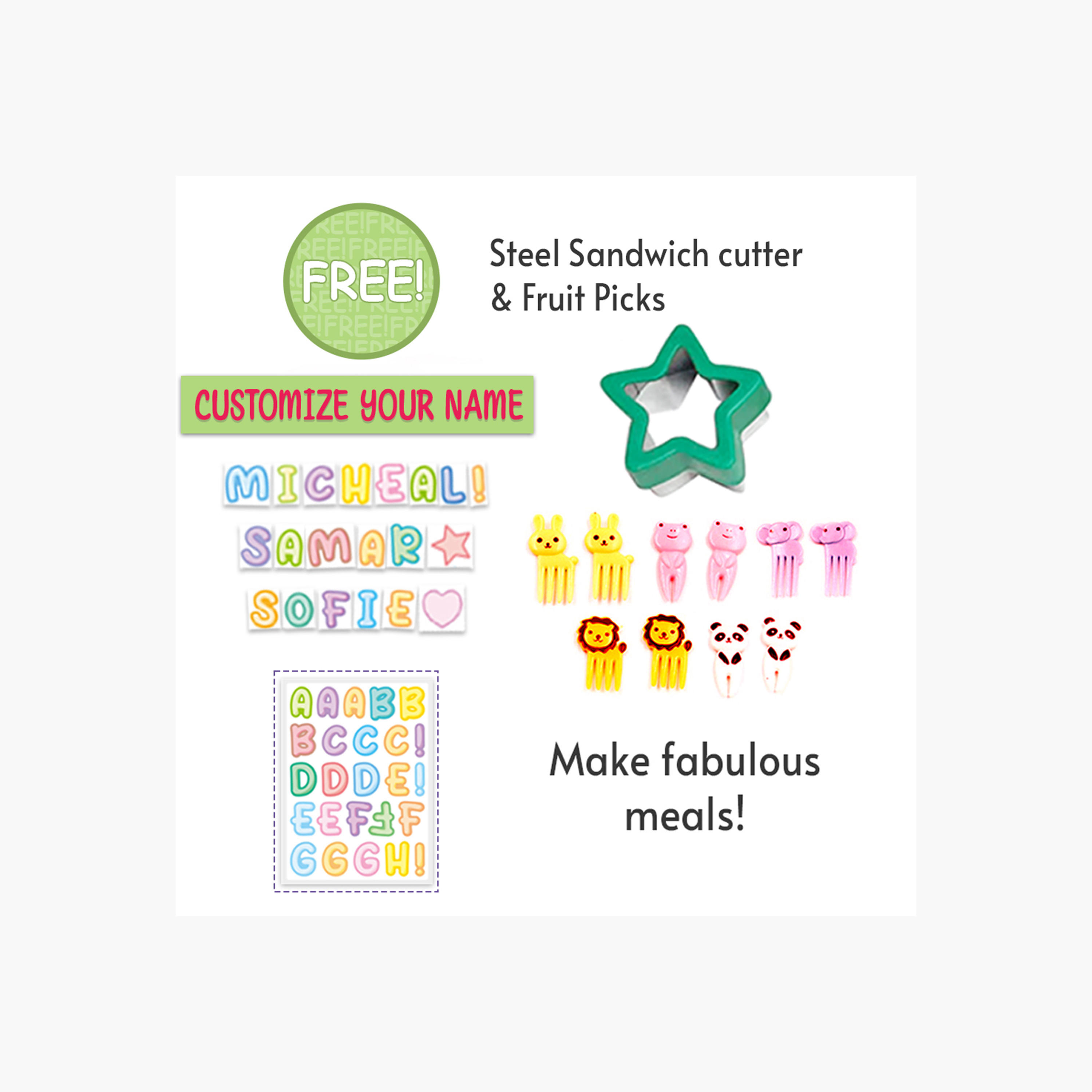 شنطة غداء بنتو بطبعات يونيكورن بـ6 أقسام من إيزي كيدز-school-lunchessentials-lunchboxes-image-5