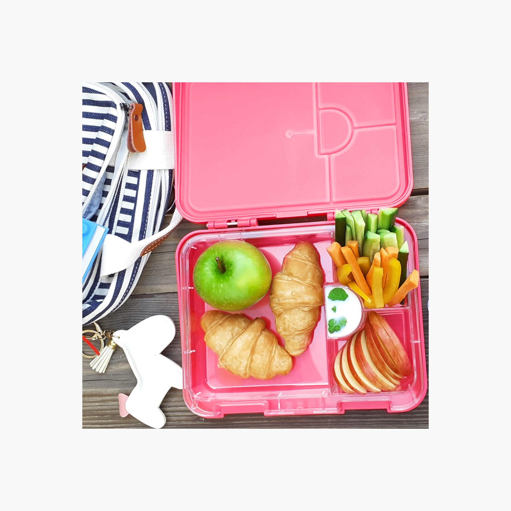 Eazy Kids Unicorn Print Convertible Lunch Box with Sandwich Cutter and Fruit Pick Set-school-lunchessentials-lunchboxes-image-6