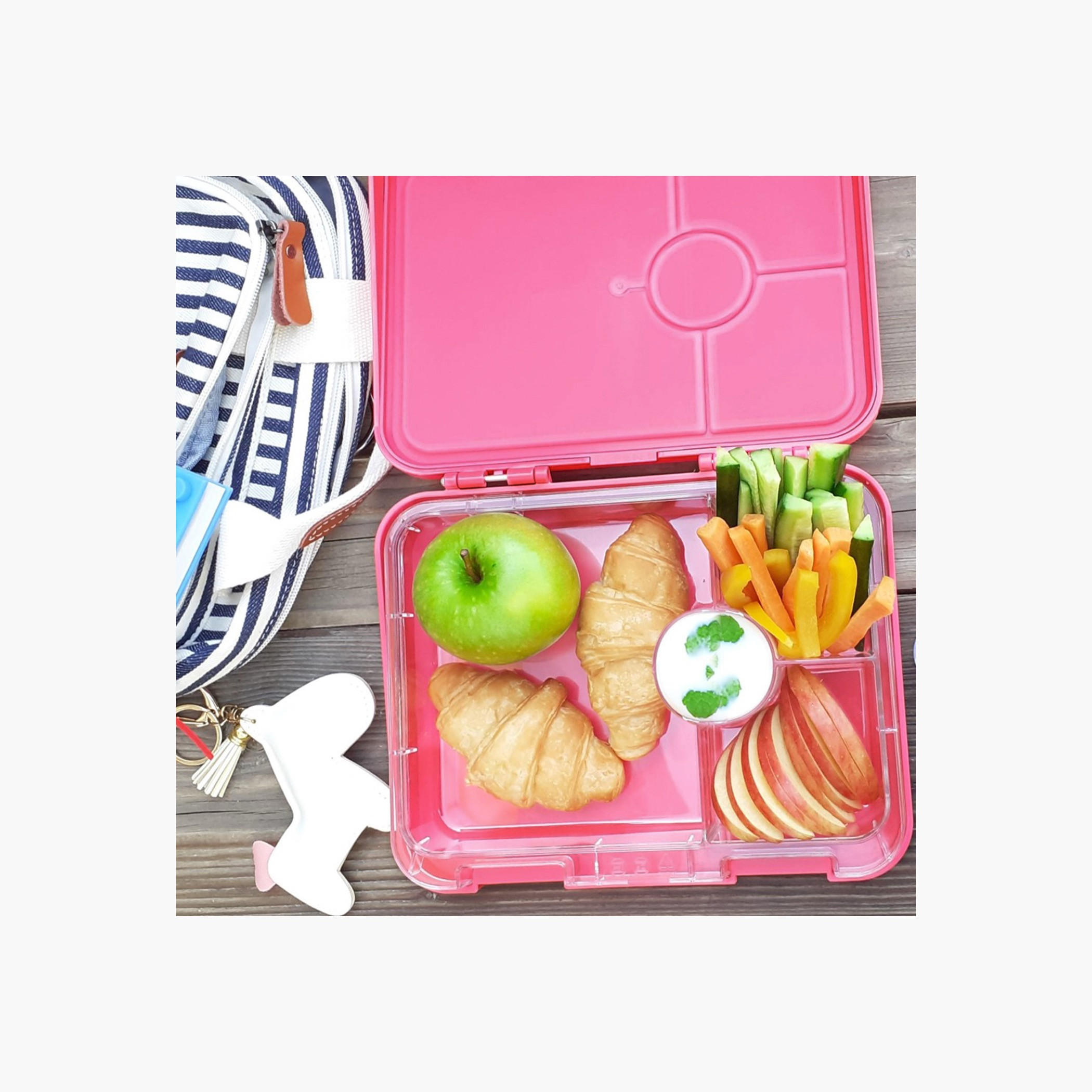 Eazy Kids Unicorn Print Convertible Lunch Box with Sandwich Cutter and Fruit Pick Set-school-lunchessentials-lunchboxes-image-9