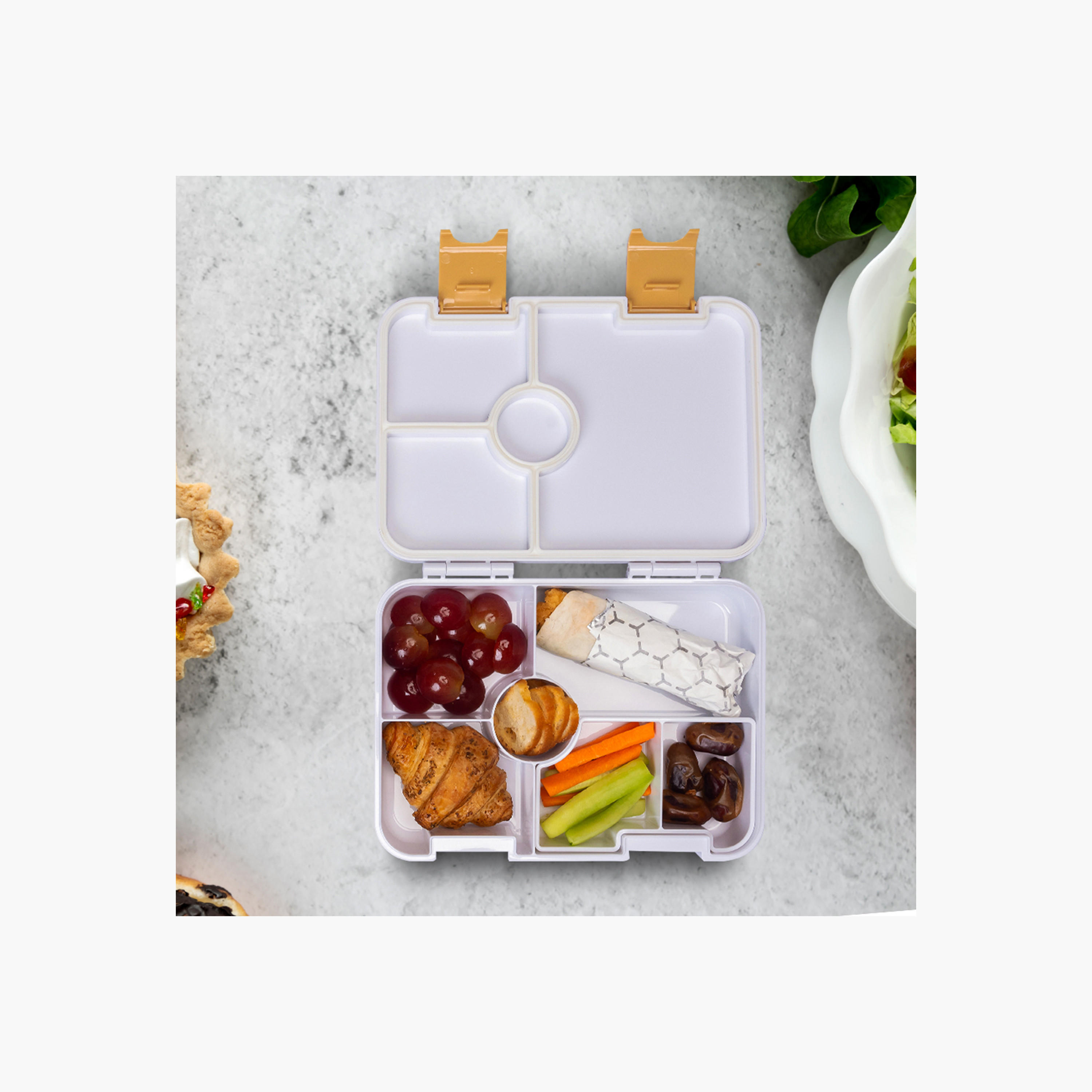 Eazy Kids Avocado Print Convertible Lunch Box with Sandwich Cutter and Fruit Pick Set-school-lunchessentials-lunchboxes-image-4