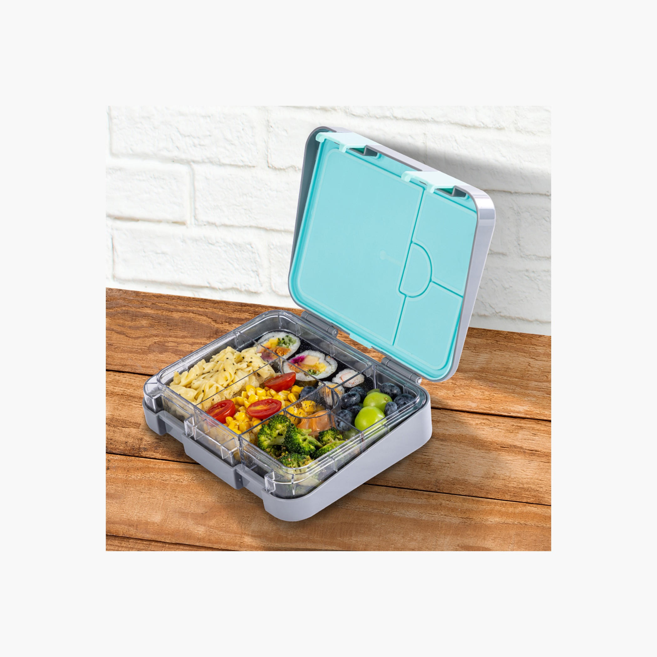 Eazy Kids Printed Convertible Compartment Bento Lunch Box with Cutlery and Alphabet Sticker-school-lunchessentials-lunchboxes-image-6