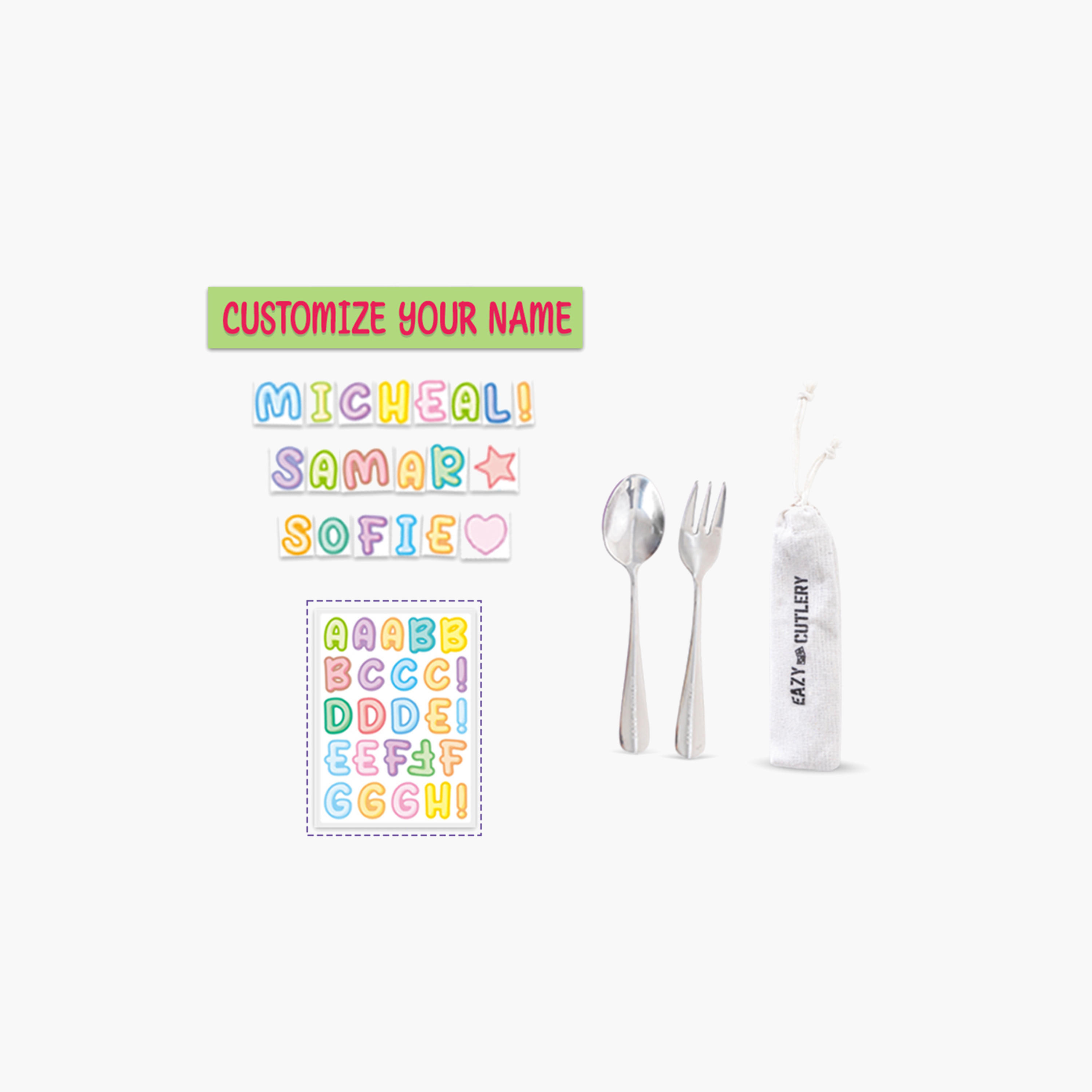صندوق غداء بينتو مقسّم صلب مع أدوات مائدة زملصقات أبجدية من إيزي كيدز-school-lunchessentials-lunchboxes-image-6