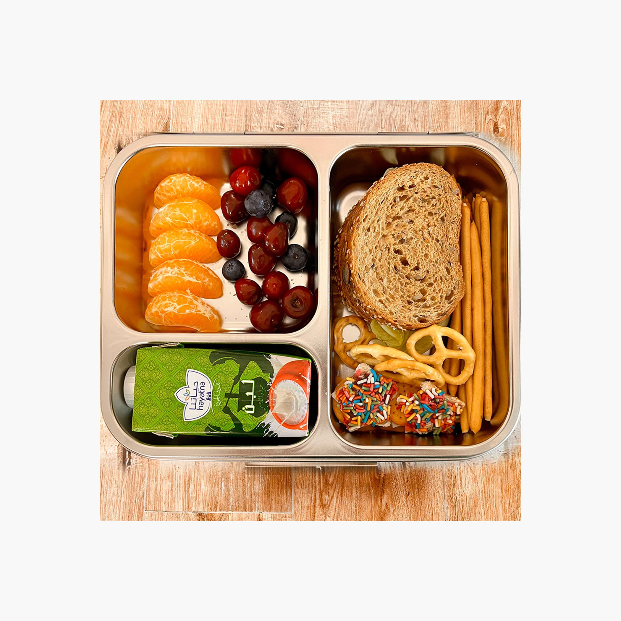 Eazy Kids 3-Compartment Stainless Steel Bento Lunch Box-school-lunchessentials-lunchboxes-image-11