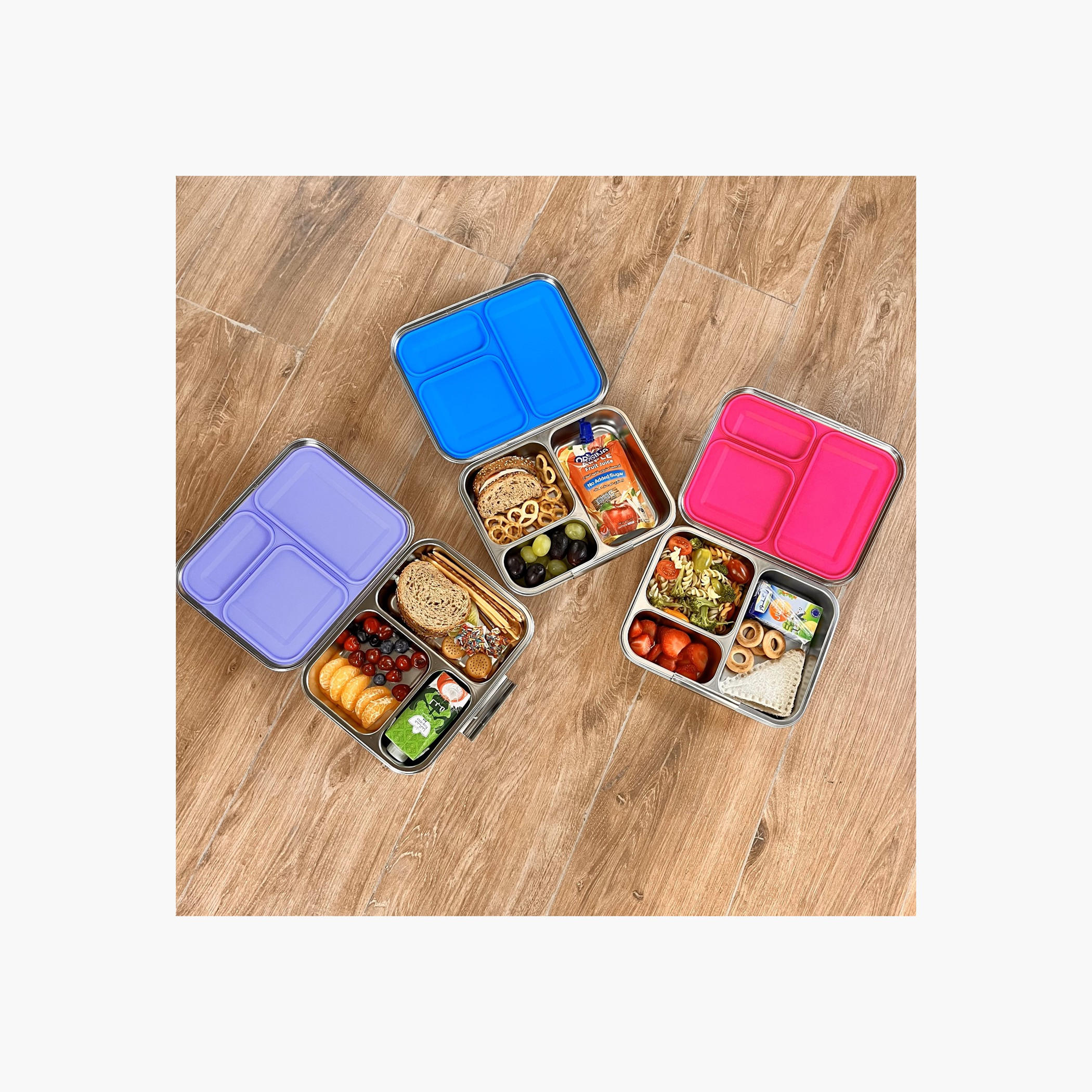 Eazy Kids 3-Compartment Stainless Steel Bento Lunch Box-school-lunchessentials-lunchboxes-image-12