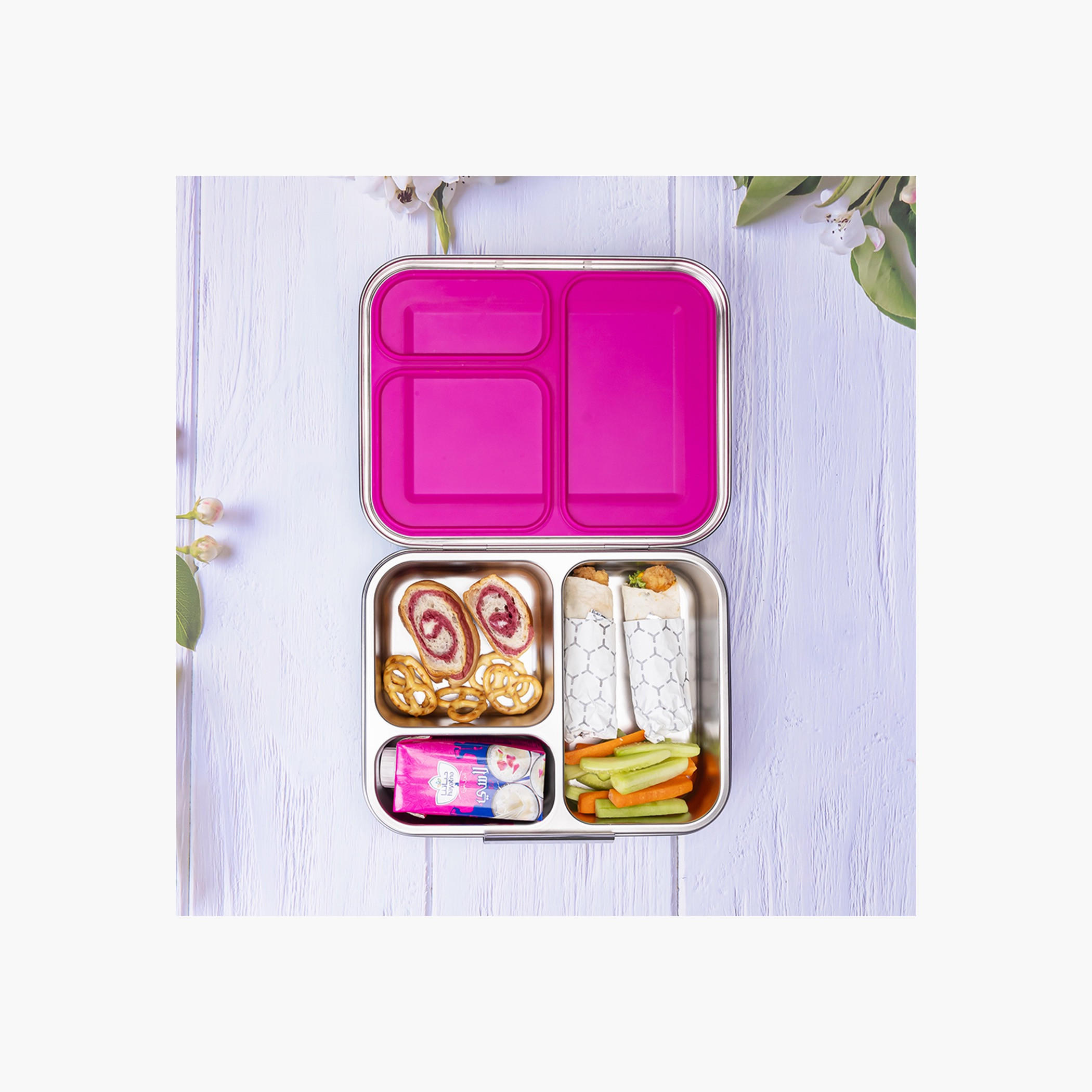 Eazy Kids Solid Sectioned Bento Lunch Box-school-lunchessentials-lunchboxes-image-5
