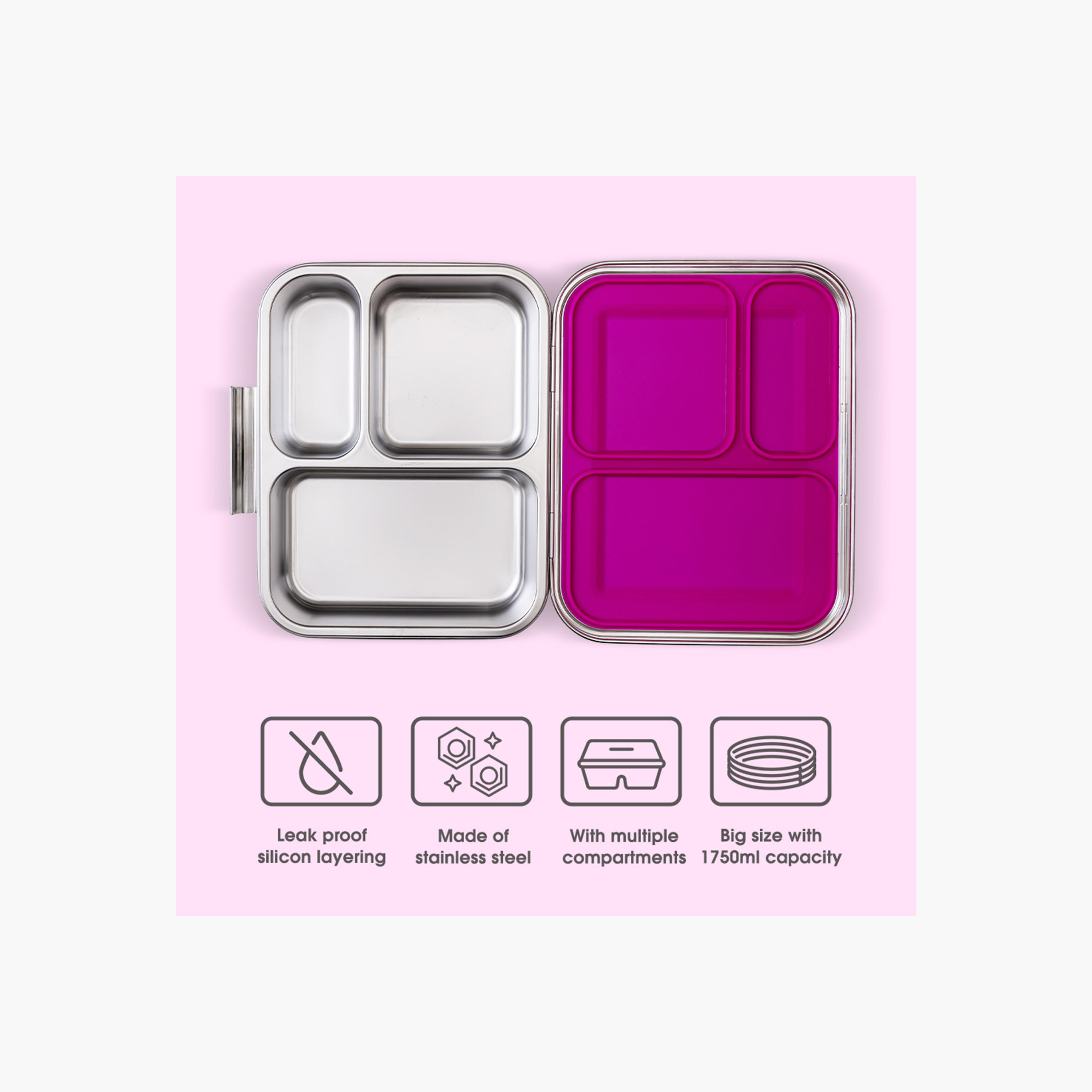 Eazy Kids Solid Sectioned Bento Lunch Box-school-lunchessentials-lunchboxes-image-8