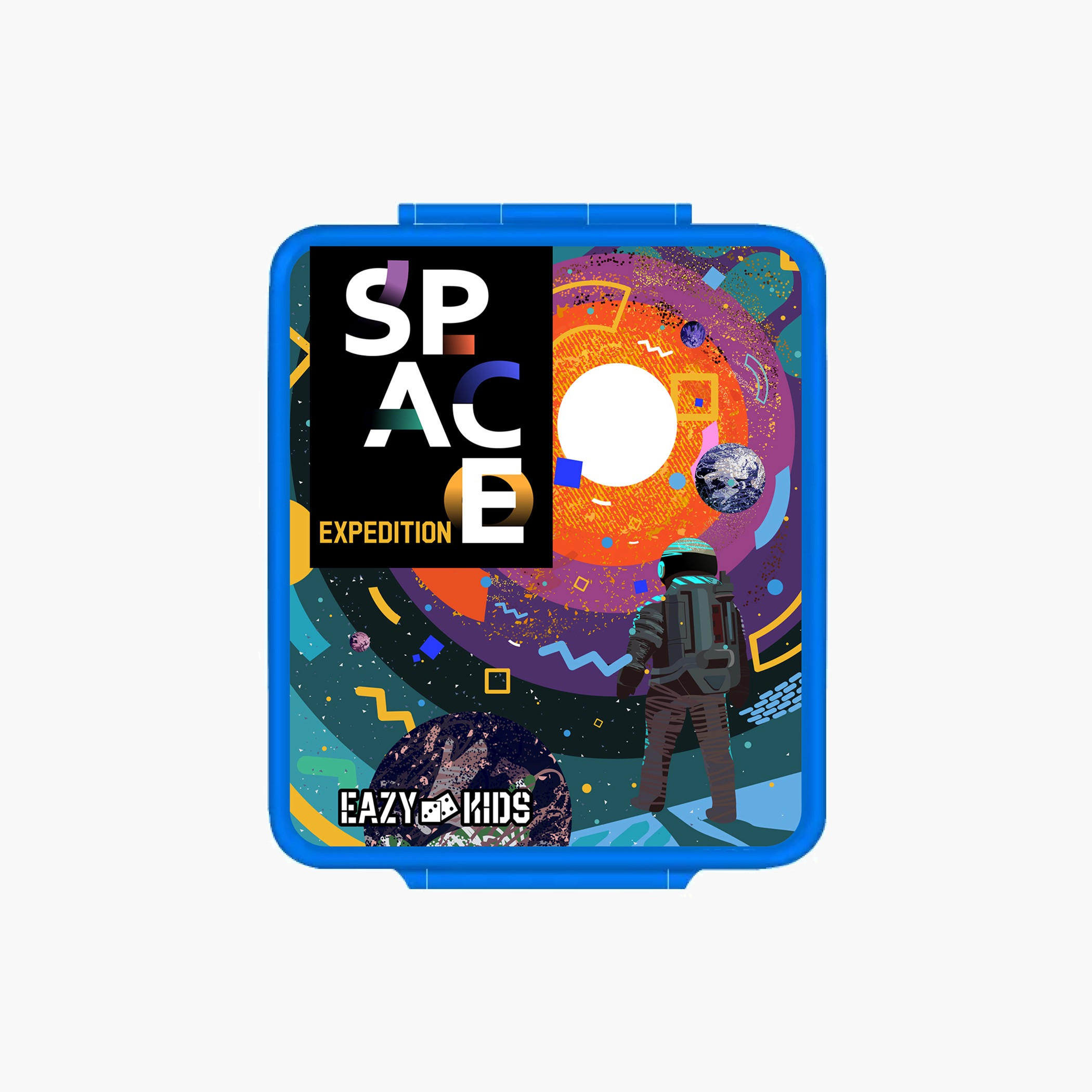 Eazy Kids Jumbo Space Print Lunch Box with Insulated Jar-school-lunchessentials-lunchboxes-image-5