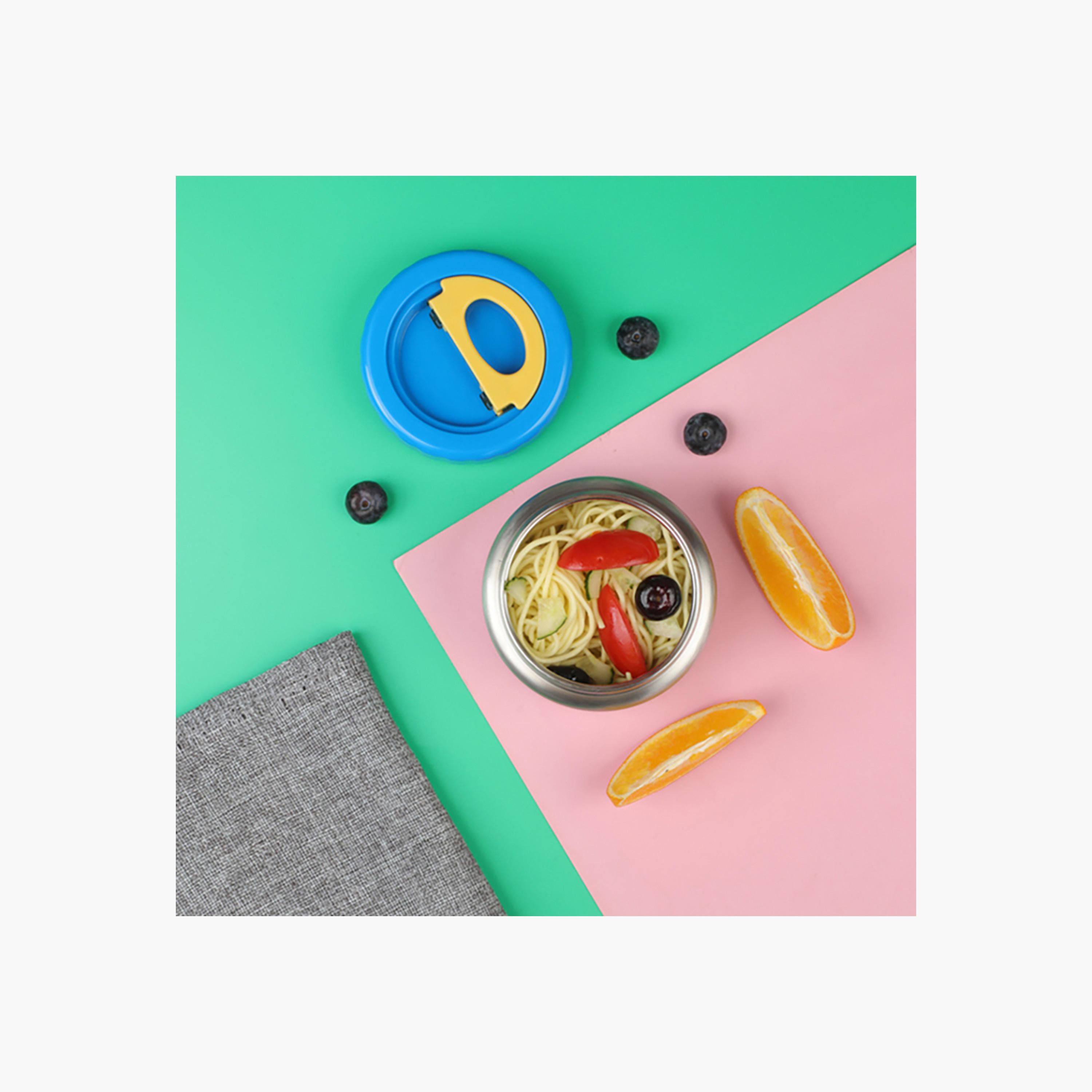 Eazy Kids Jumbo Space Print Lunch Box with Insulated Jar-school-lunchessentials-lunchboxes-image-9