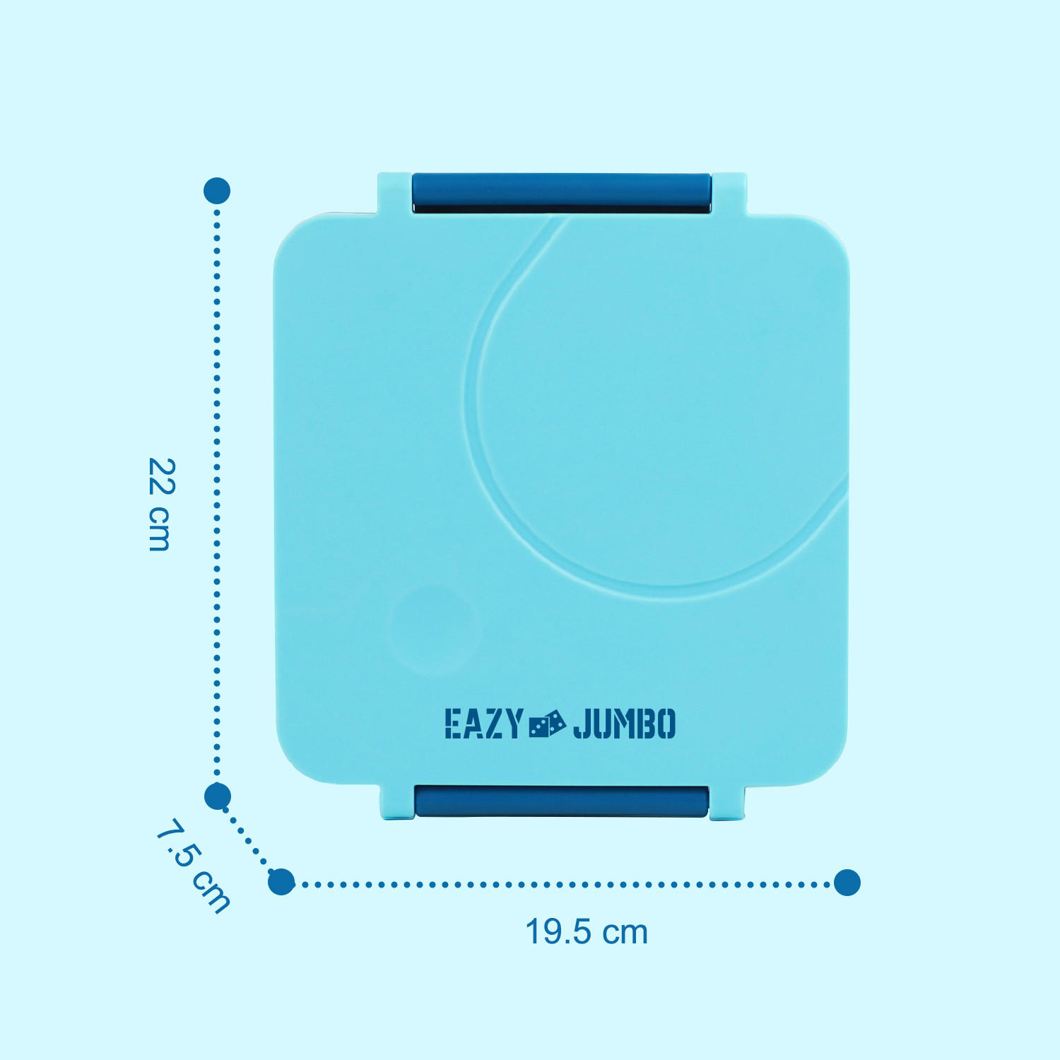 Eazy Kids Solid Sectioned Lunch Box with Cutlery and Food Jar-school-lunchessentials-lunchboxes-image-6