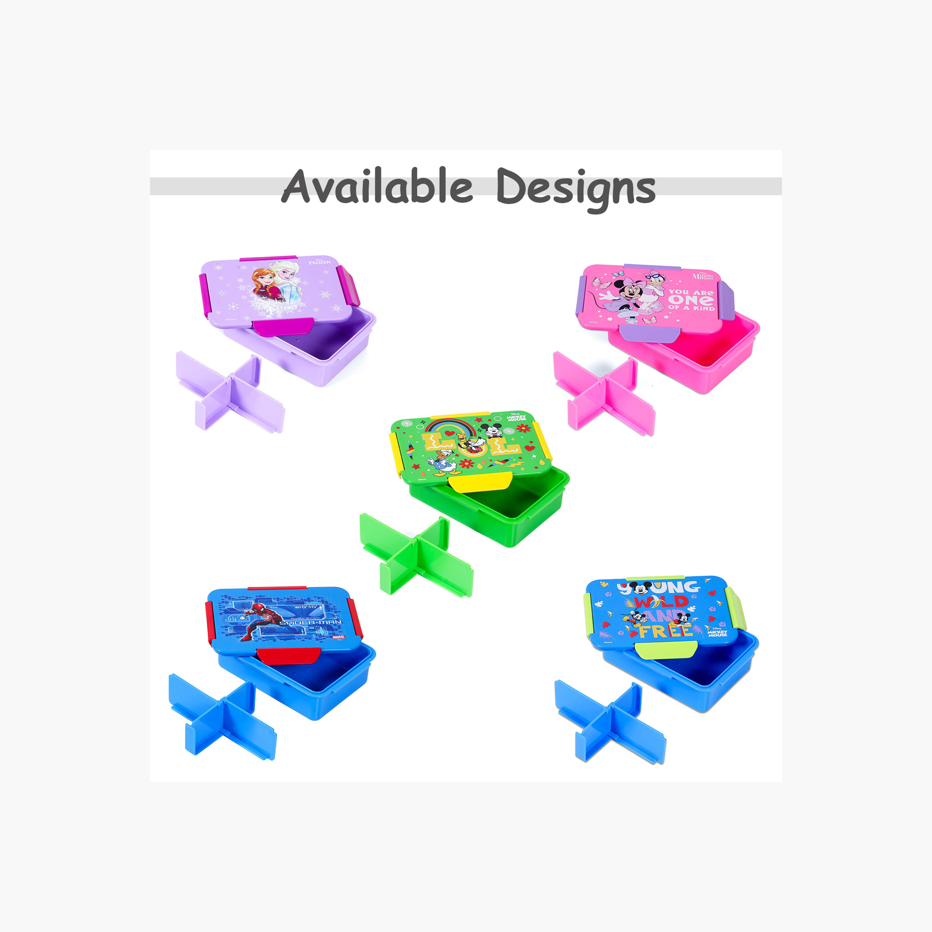 صندوق غداء بينتو بفواصل قابلة للإزالة وطبعات من إيزي كيدز-school-lunchessentials-lunchboxes-image-9