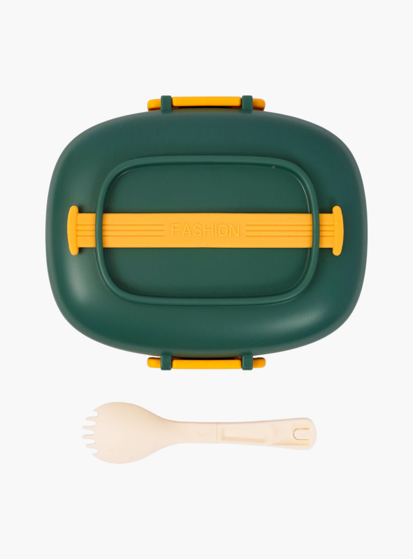 Eazy Kids Solid Lunch Box with Spork-school-lunchessentials-lunchboxes-image-2
