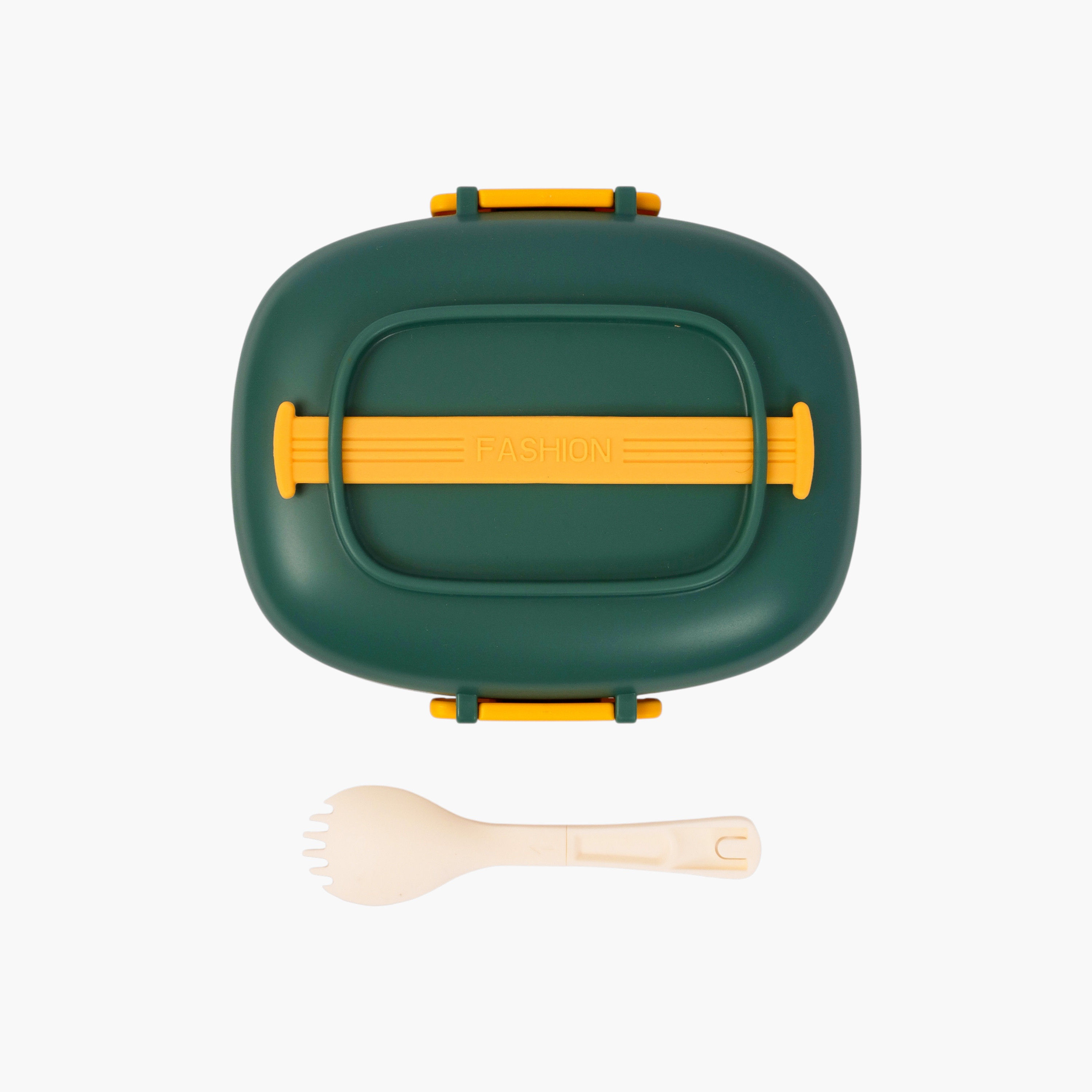 Eazy Kids Solid Lunch Box with Spork-school-lunchessentials-lunchboxes-image-2