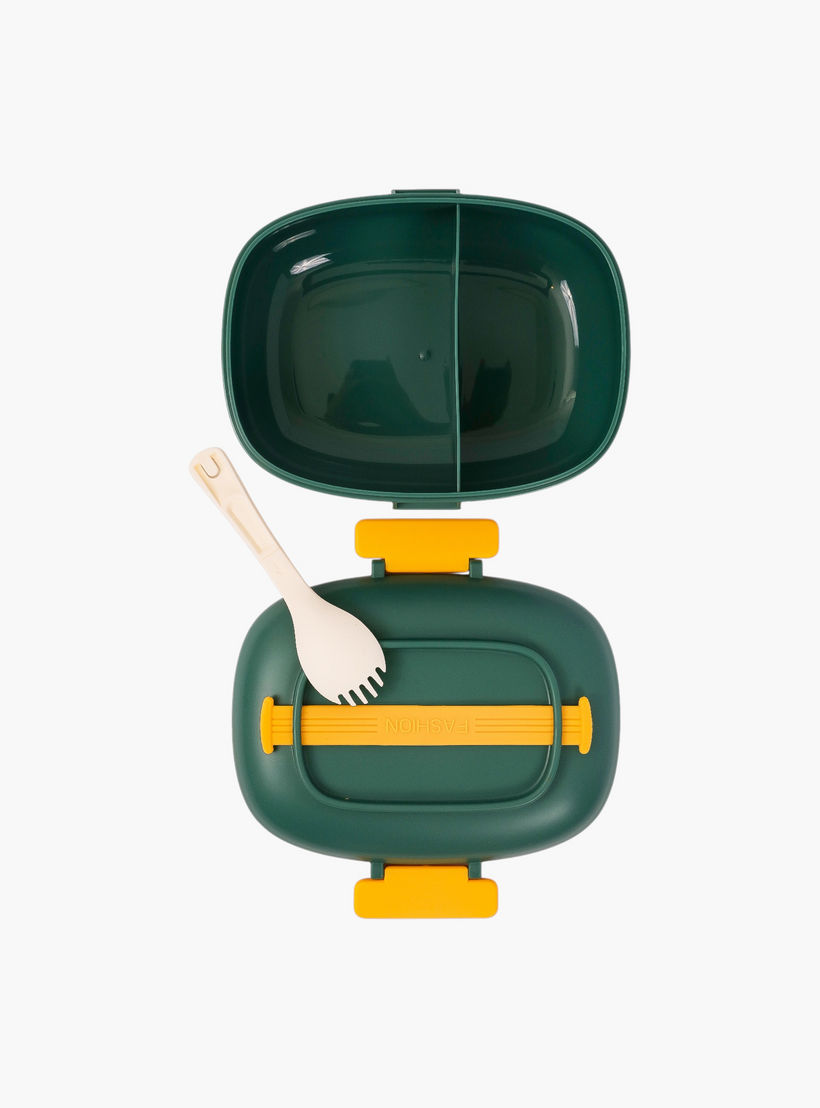 Eazy Kids Solid Lunch Box with Spork-school-lunchessentials-lunchboxes-image-3