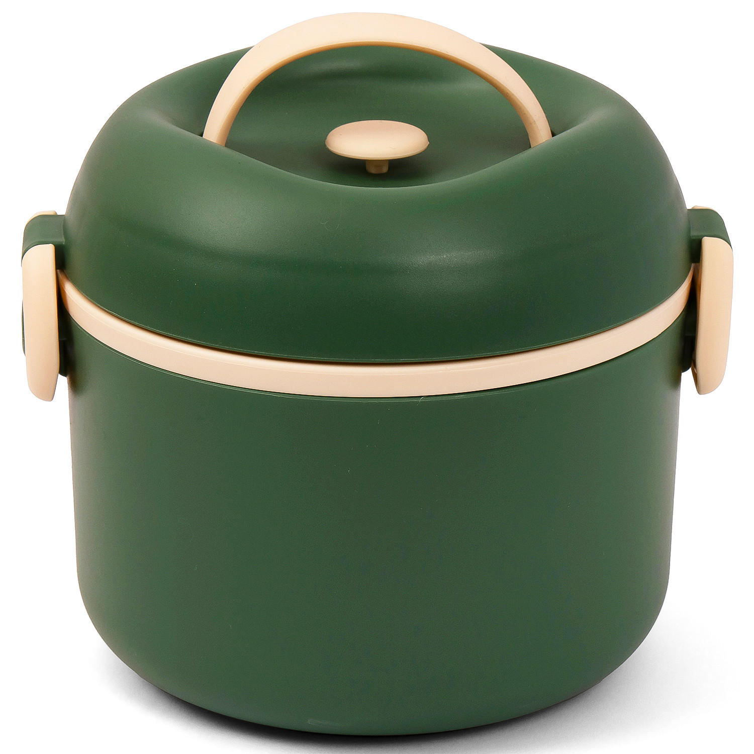صندوق غداء سادة مع غطاء بإغلاق مشبك ومقبض من إيزي كيدز-school-lunchessentials-lunchboxes-image-1