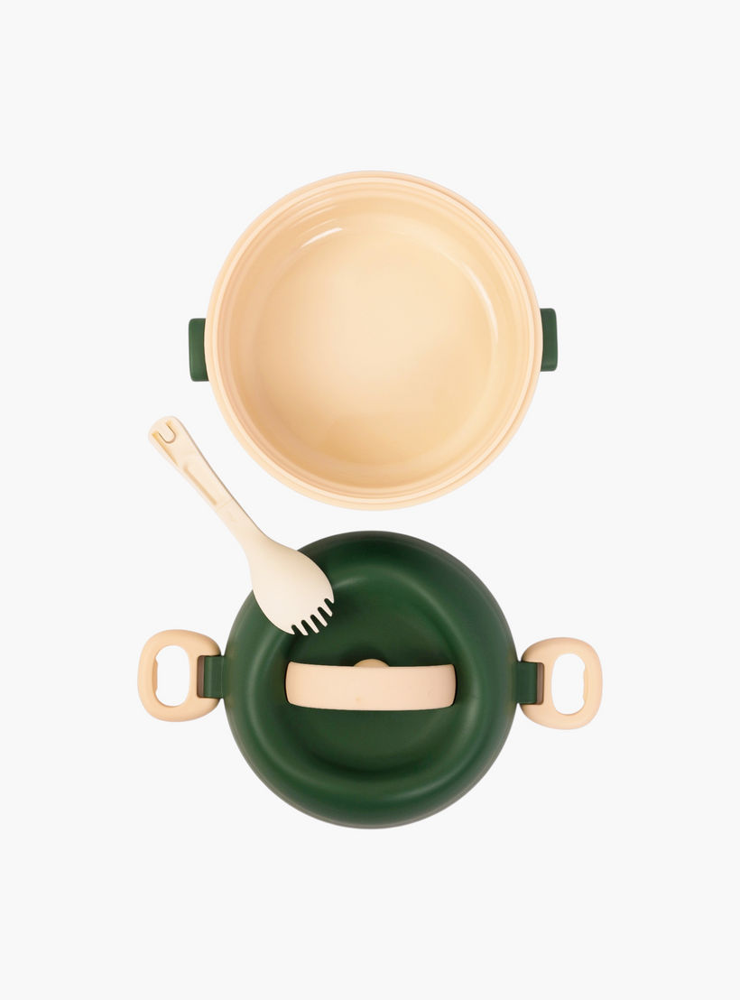 صندوق غداء سادة مع غطاء بإغلاق مشبك ومقبض من إيزي كيدز-school-lunchessentials-lunchboxes-image-5