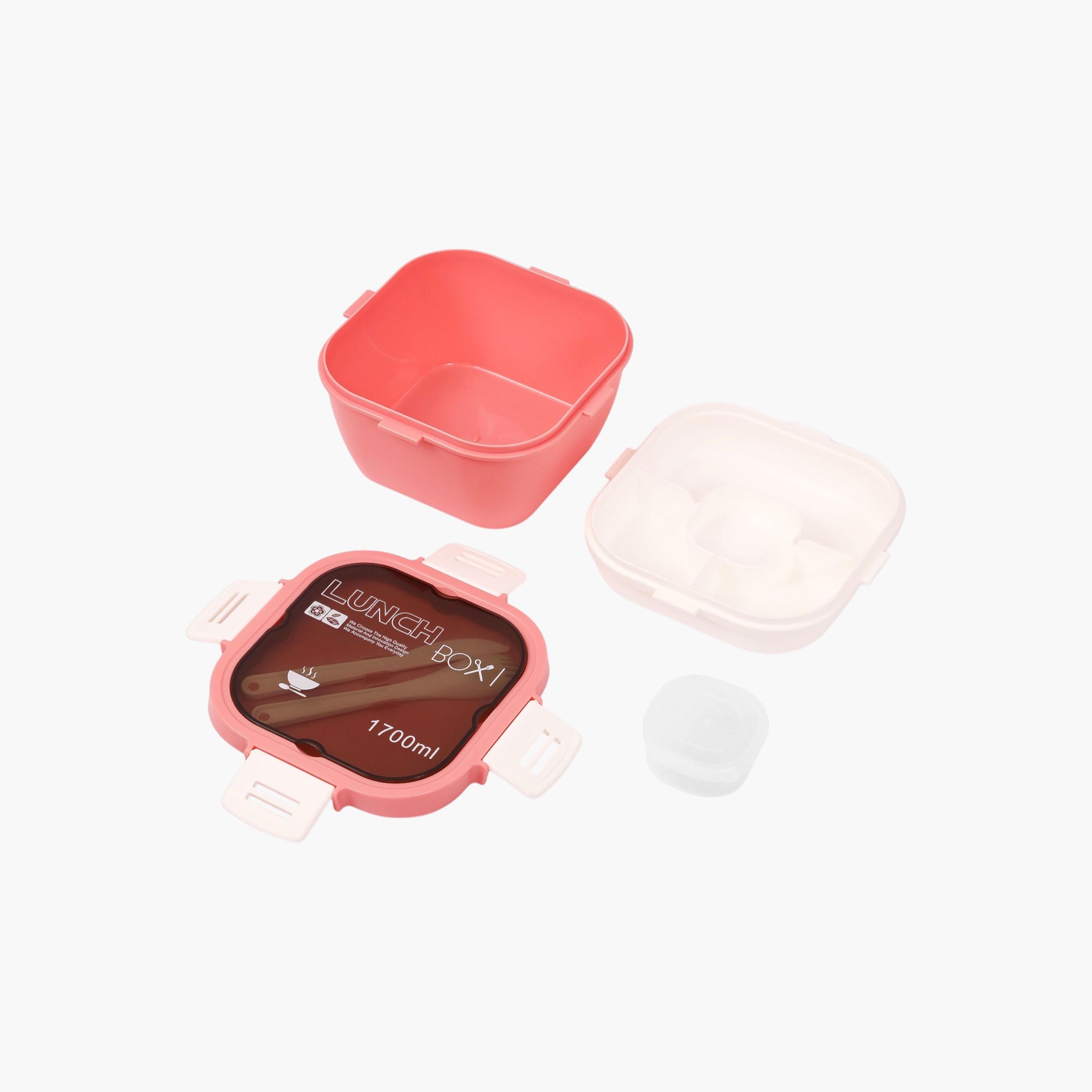 Eazy Kids Compartment Lunch Box with Clip Lock Closure-school-lunchessentials-lunchboxes-image-4