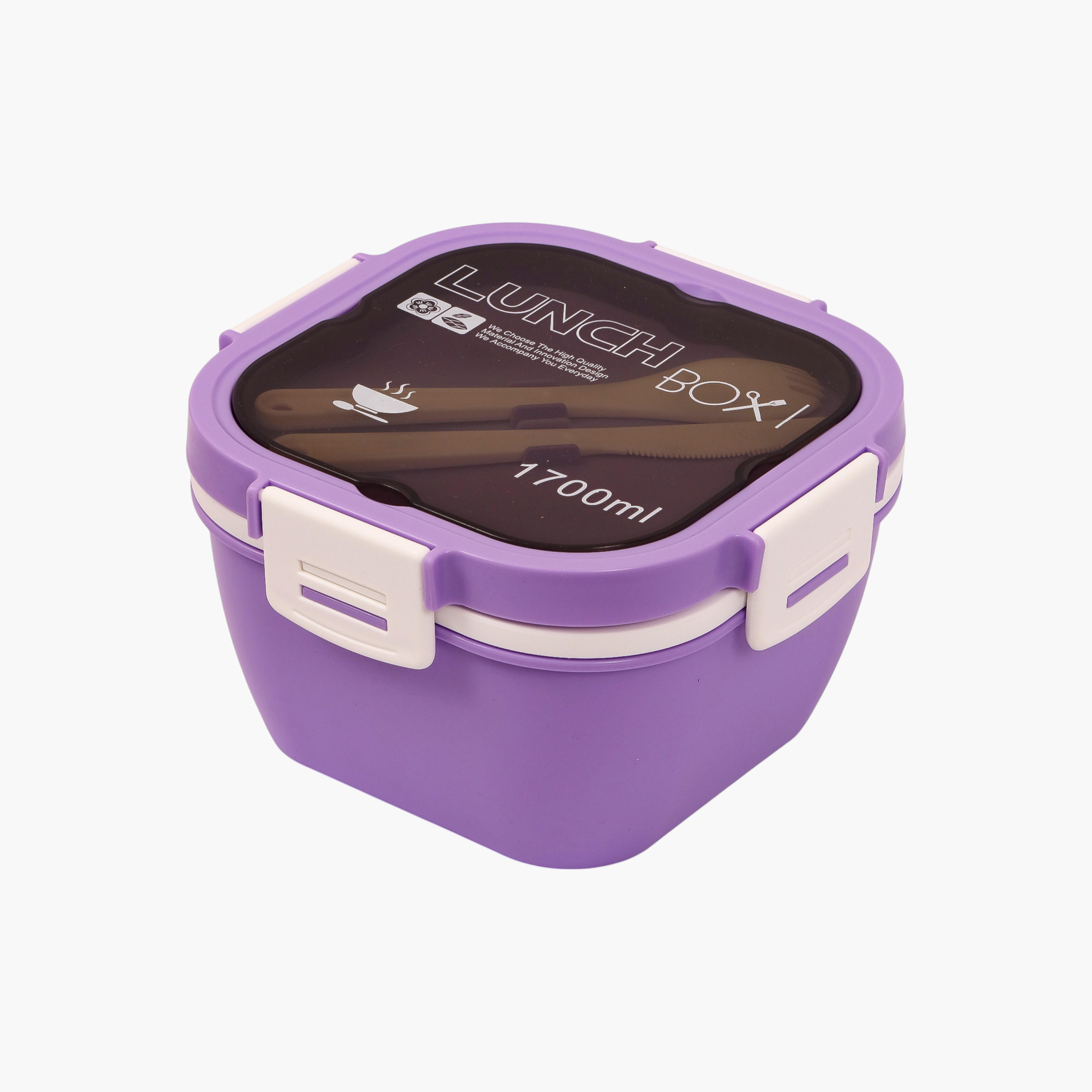 Eazy Kids Compartment Lunch Box with Clip Lock Closure-school-lunchessentials-lunchboxes-image-1