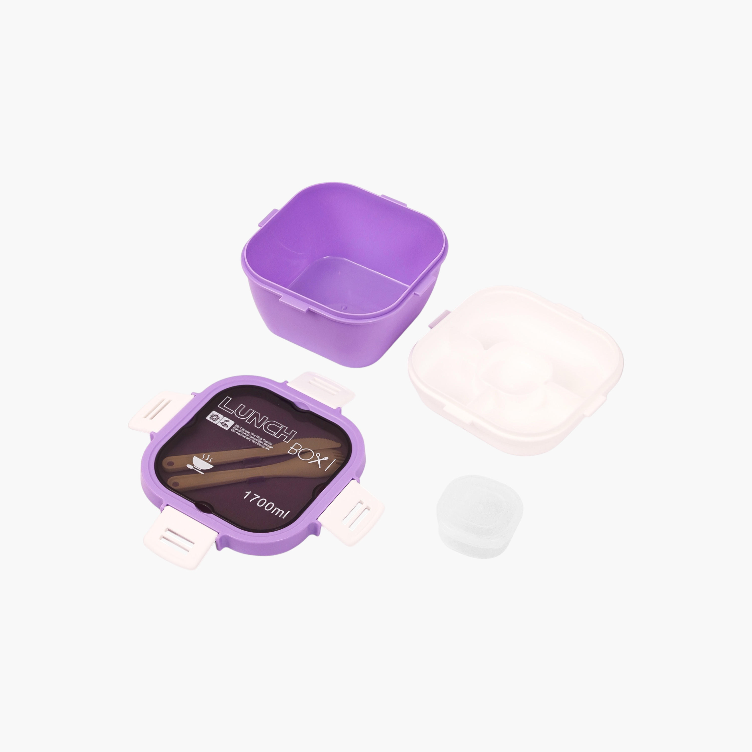 Eazy Kids Compartment Lunch Box with Clip Lock Closure-school-lunchessentials-lunchboxes-image-4