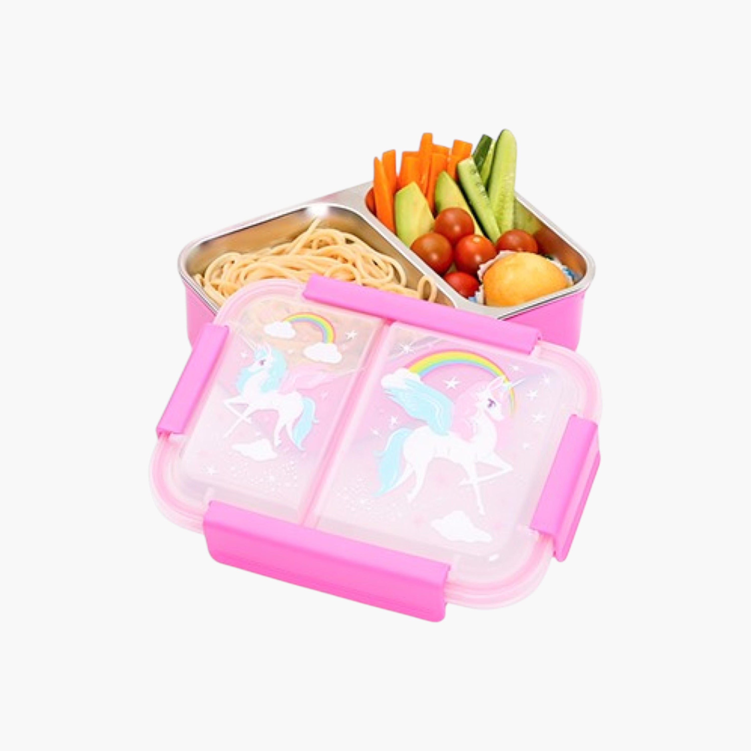 Eazy Kids Unicorn Print Insulated Stainless Steel Lunch Box-school-lunchessentials-lunchboxes-image-1