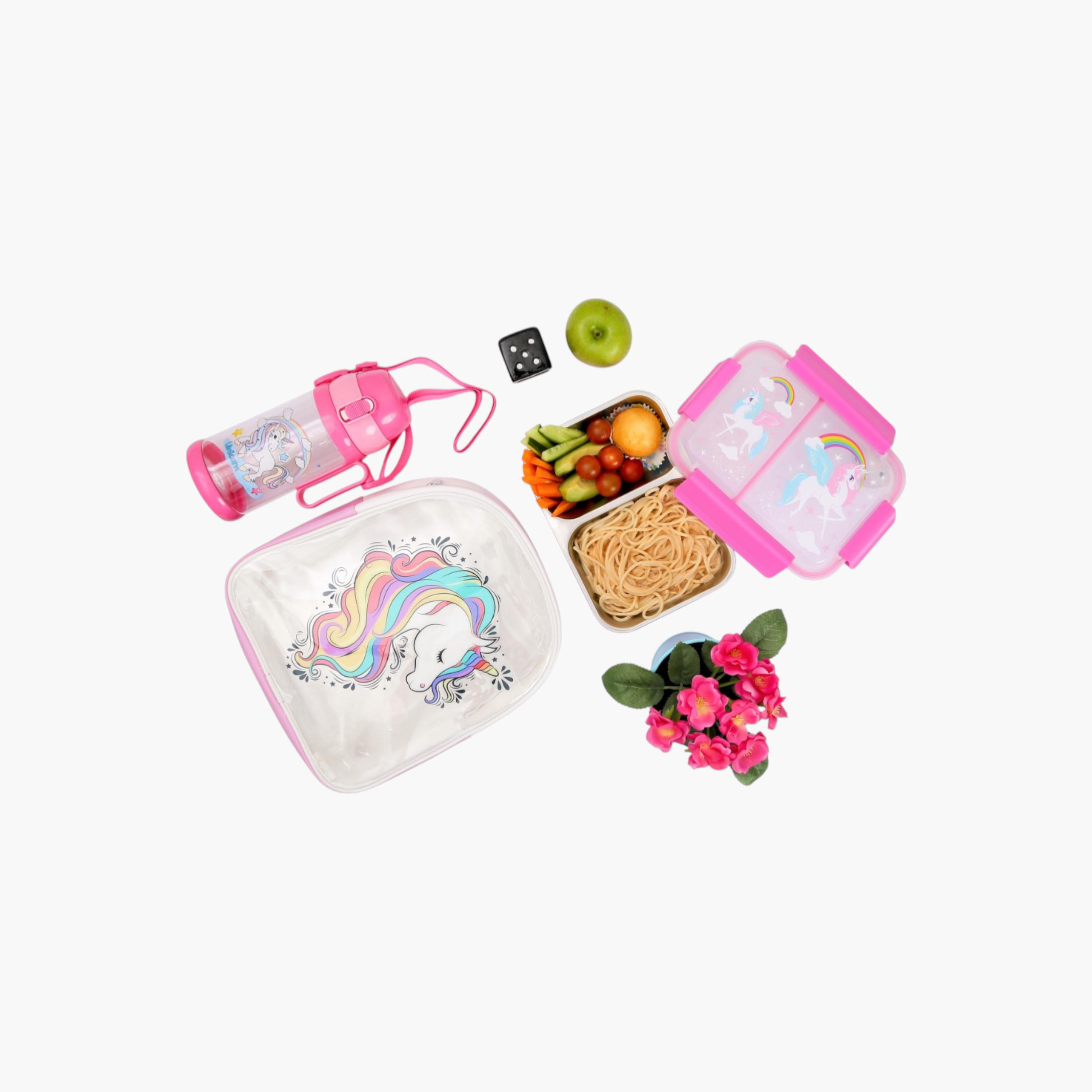 Eazy Kids Unicorn Print Insulated Stainless Steel Lunch Box-school-lunchessentials-lunchboxes-image-2