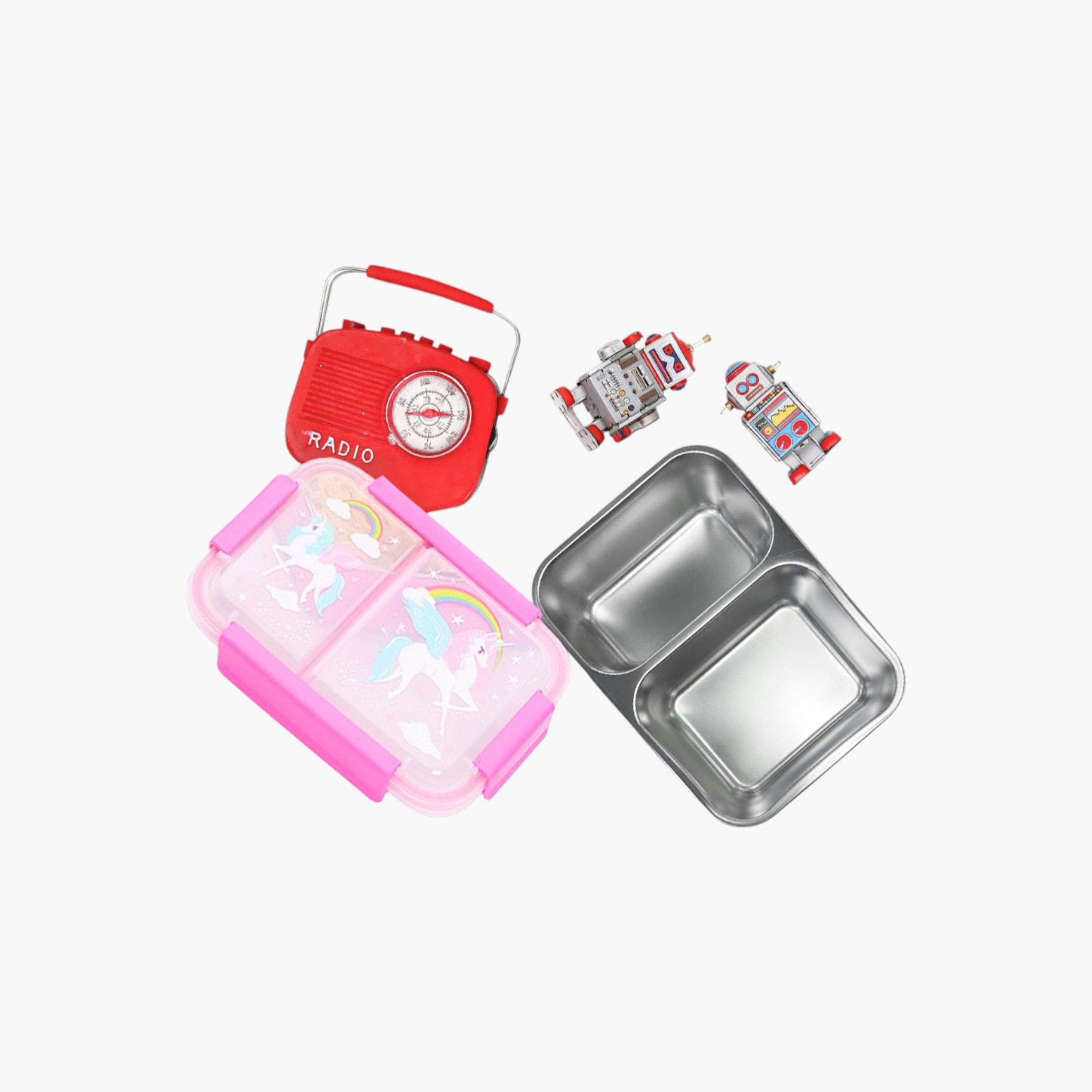 صندوق غداء حراري من الستانلس ستيل بطبعات يونيكورن من إيزي كيدز-school-lunchessentials-lunchboxes-image-5