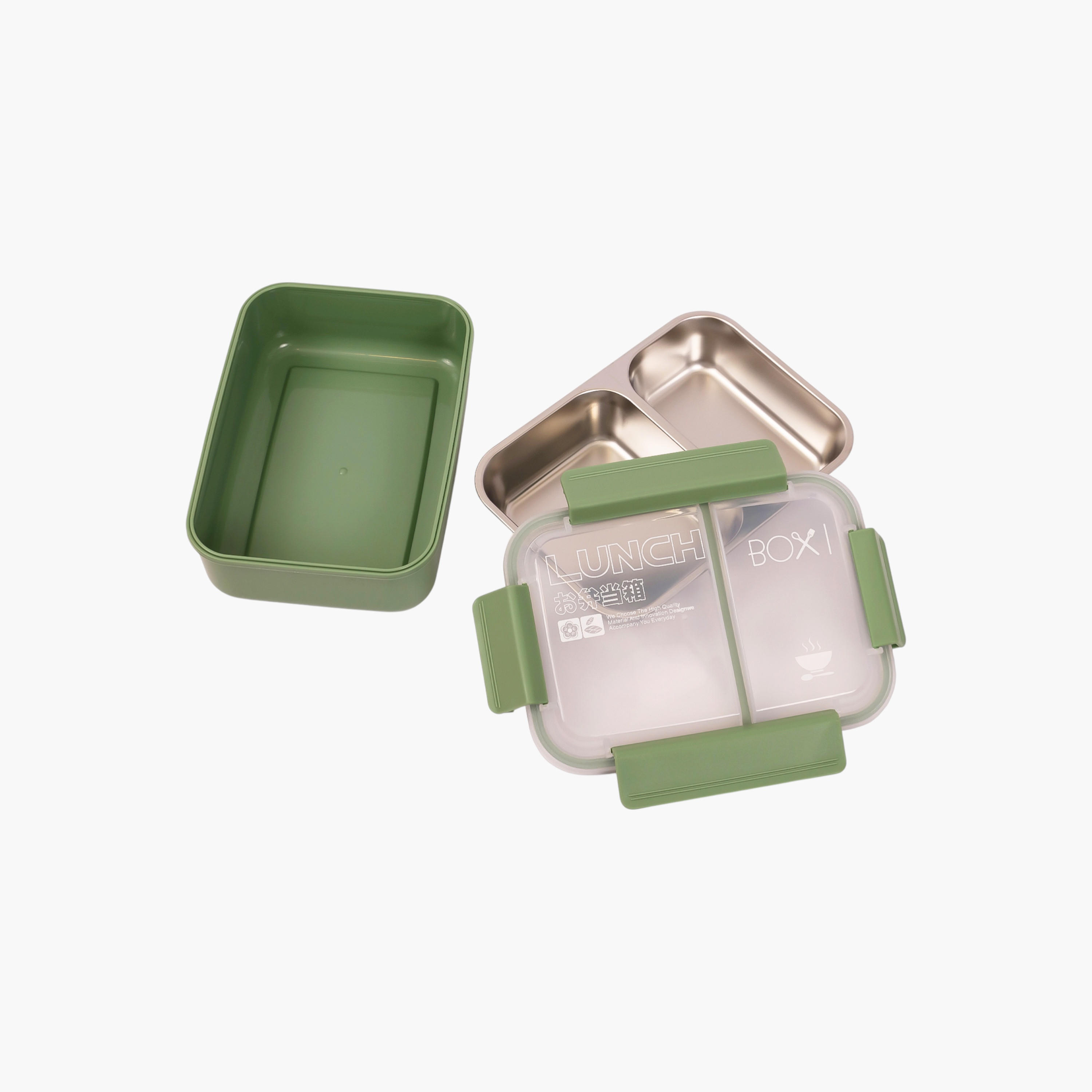 Eazy Kids Printed Sectioned Lunch Box with Clip Lock Lid-school-lunchessentials-lunchboxes-image-3