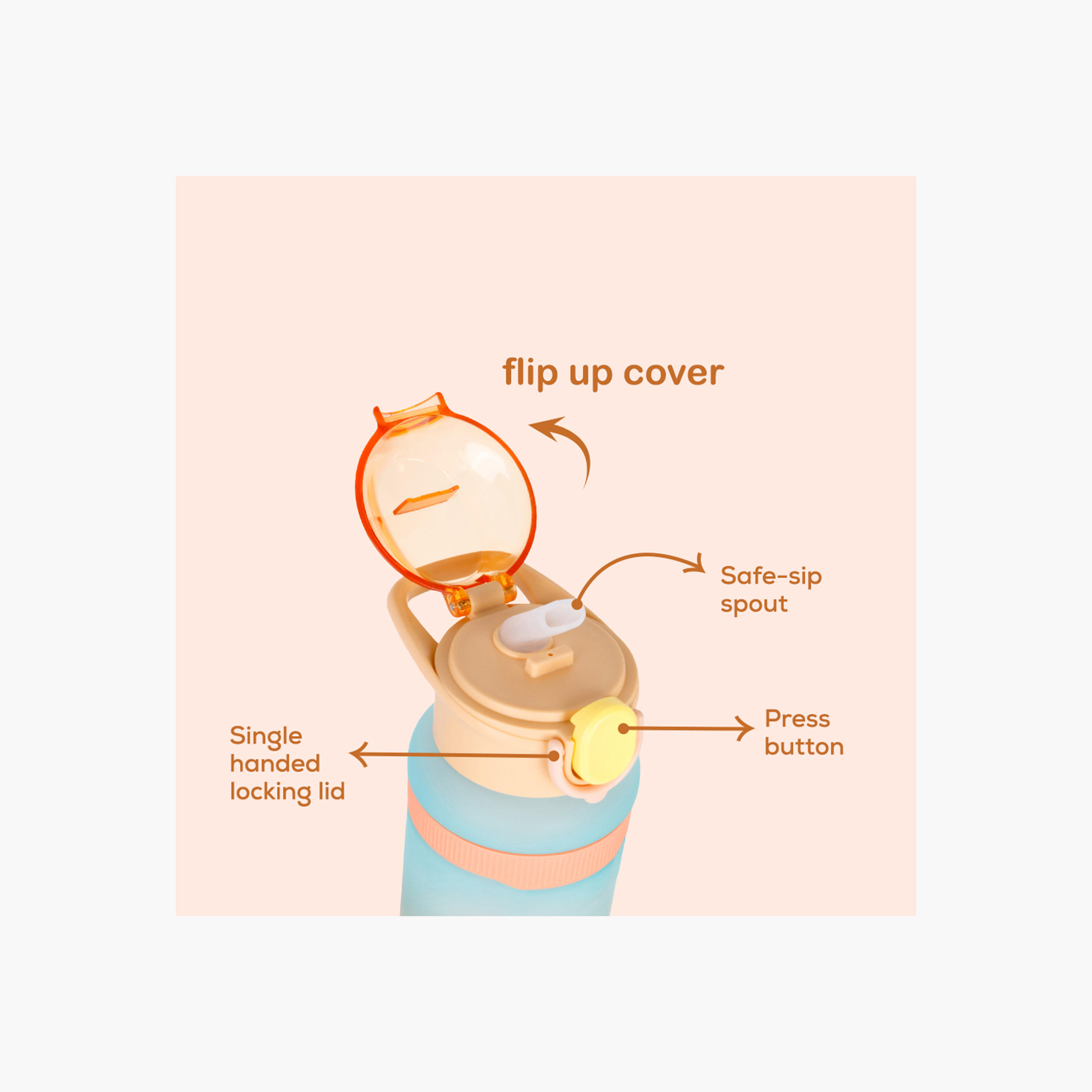 قارورة مياه بقشة وطبعات من نوفا كيدز - 1 لتر-school-waterbottles-image-4