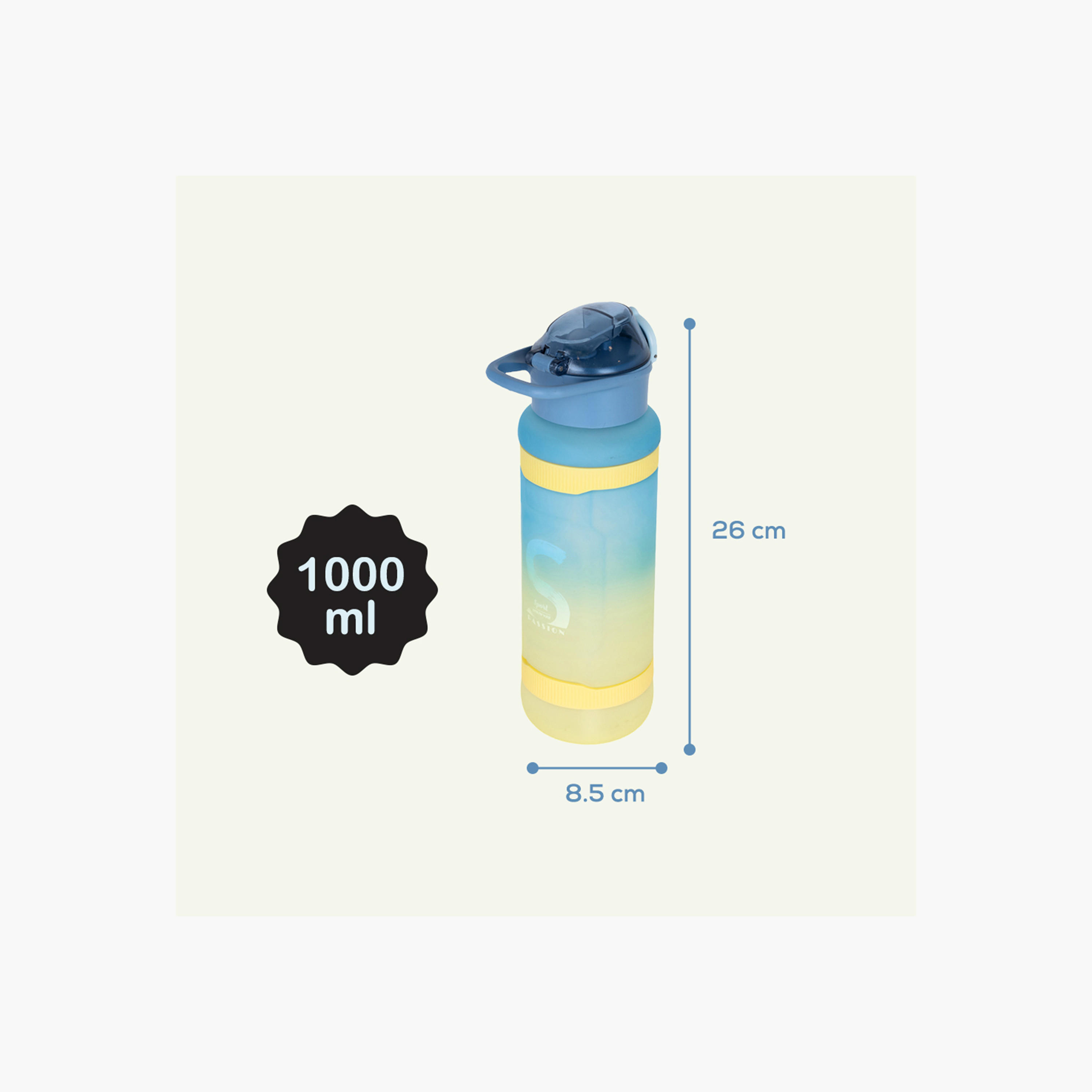 Nova Kids Printed Water Bottle with Straw - 1 L-school-waterbottles-image-6