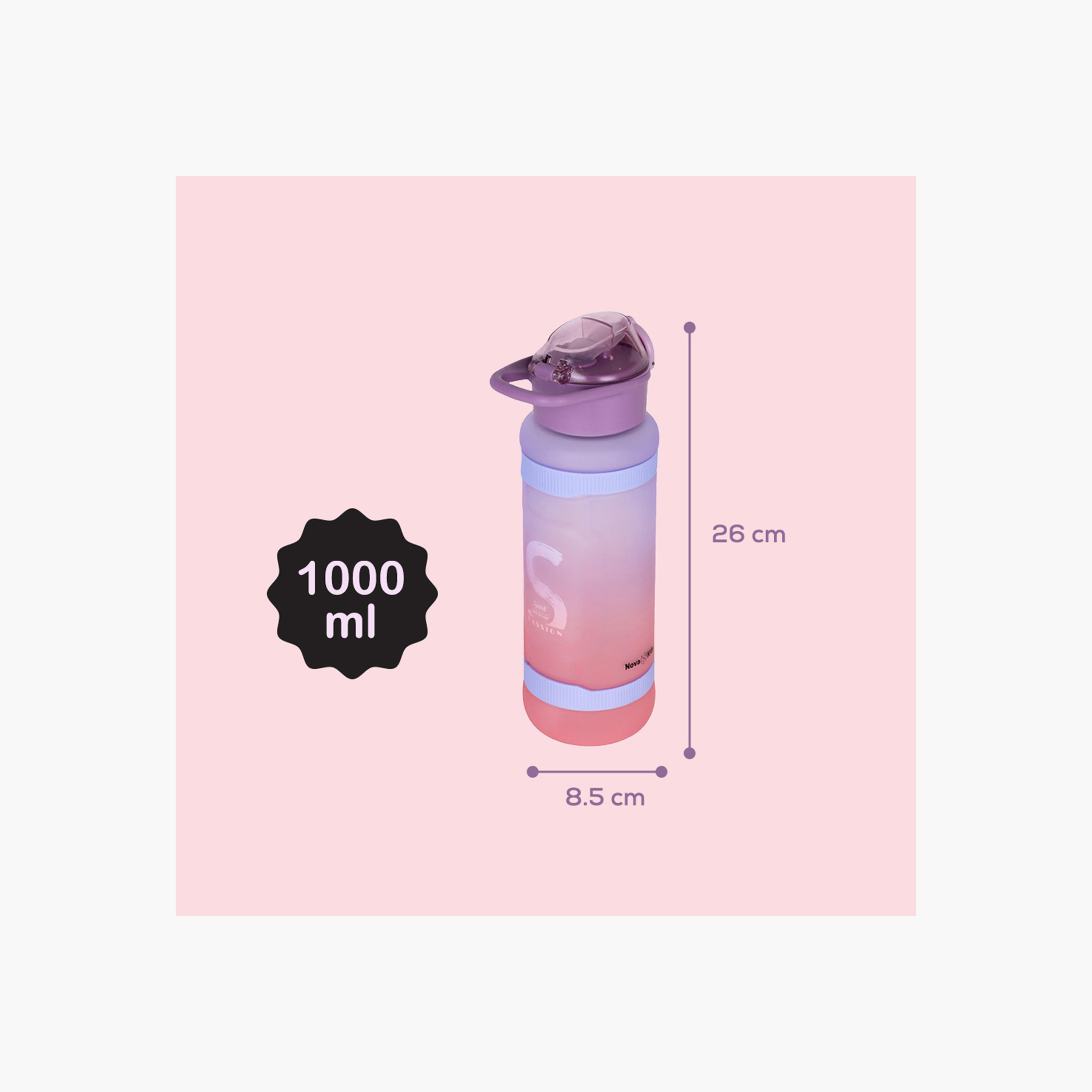 Nova Kids Printed Water Bottle with Straw - 1 L-school-waterbottles-image-6