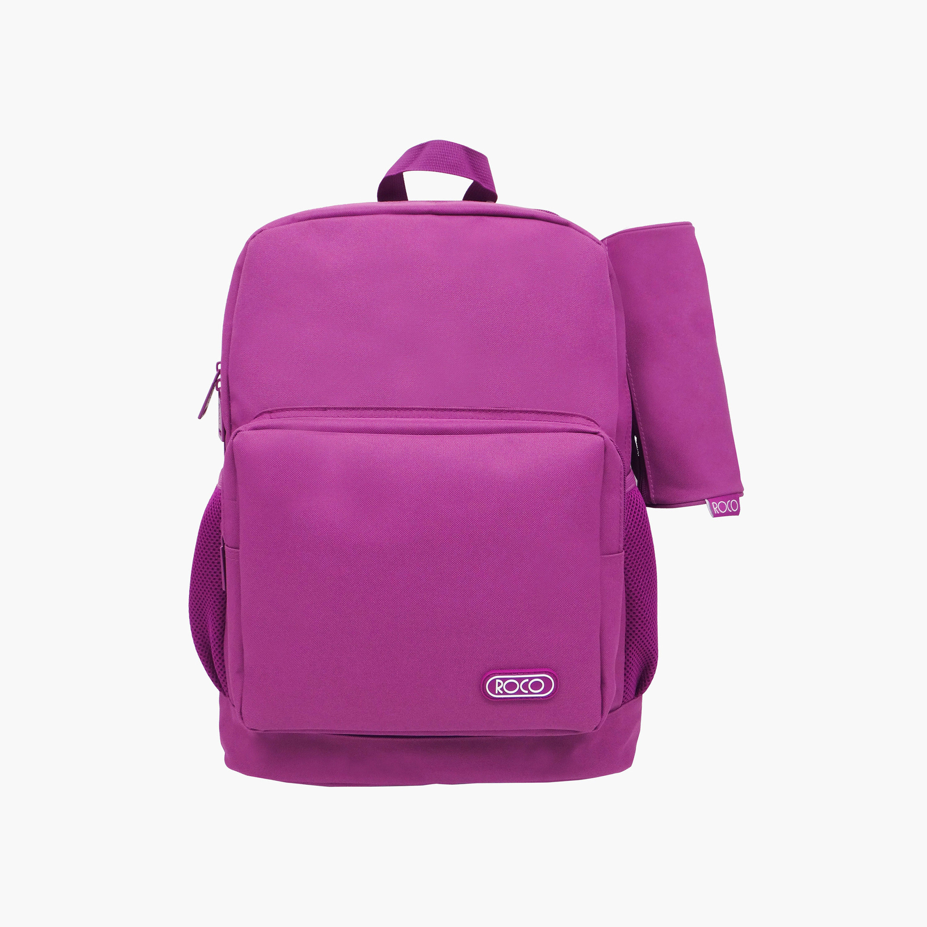 شنطة ظهر 16 بوصة سادة بحمالات كتف قابلة للتعديل ومقلمة من روكو - 43x31x14 سم-school-bagsandbackpacks-backpacks-image-1