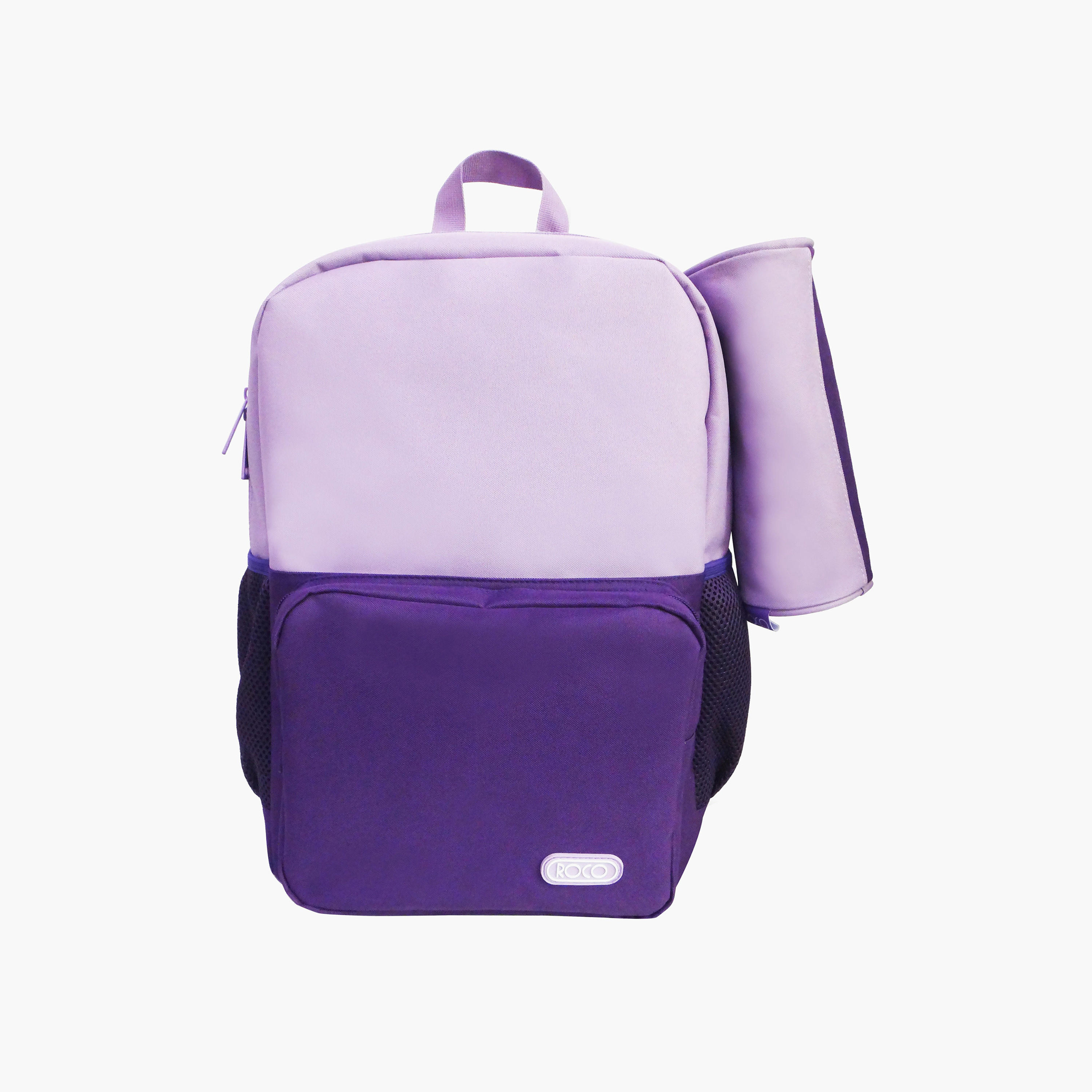 Roco Colourblock 16-inch Backpack with Adjustable Shoulder Straps with Pencil Pouch - 43x31x14 cms-school-bagsandbackpacks-backpacks-image-1