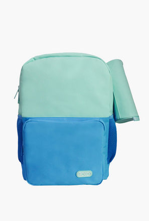Roco Colourblock 16-inch Backpack with Adjustable Shoulder Straps with Pencil Pouch - 43x31x14 cms-school-image-1