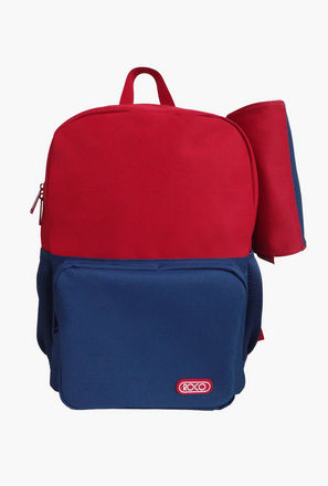 Roco Colourblock 16-inch Backpack with Adjustable Shoulder Straps and Pencil Pouch - 43x31x14 cms-school-image-1