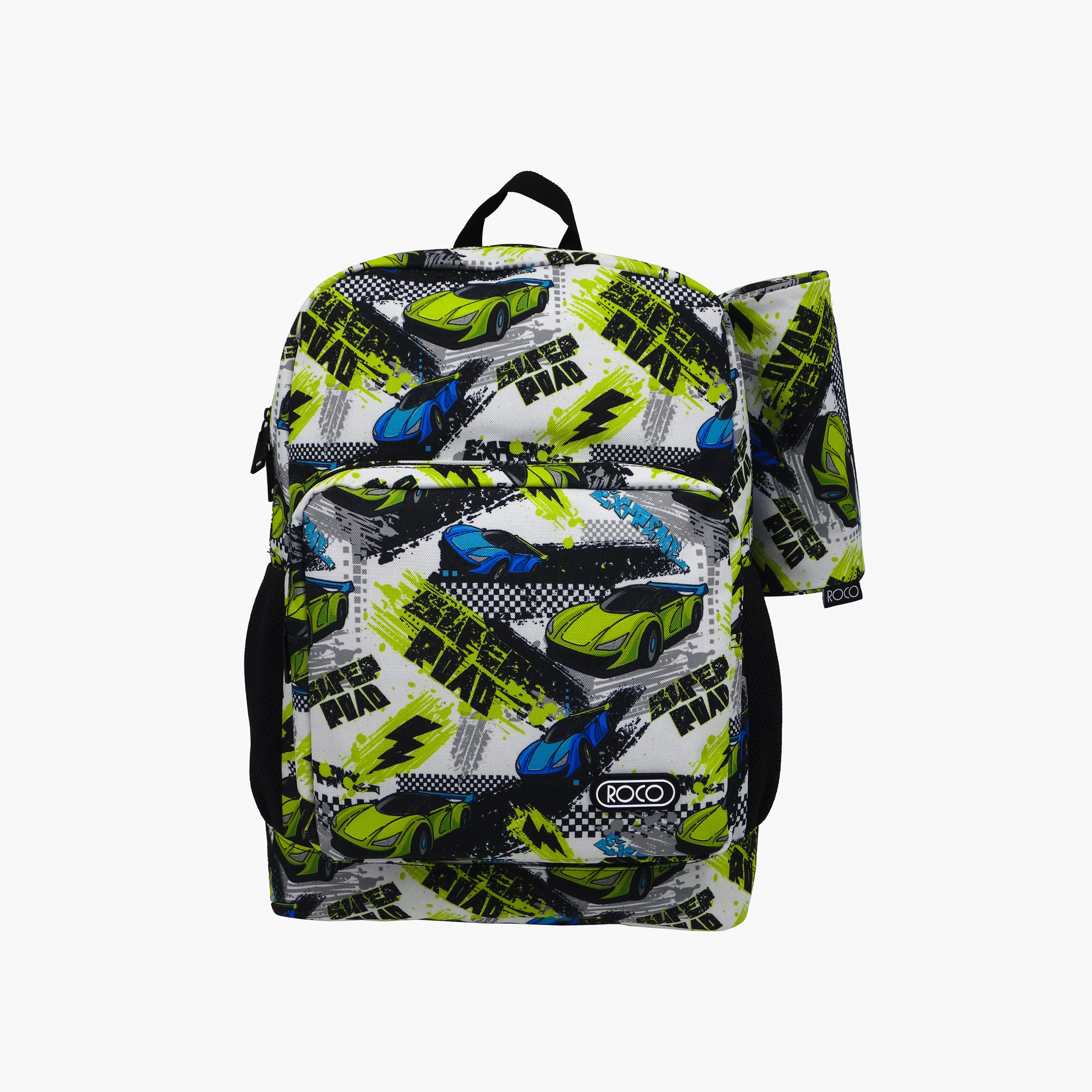 Roco Printed 16-inch Backpack with Adjustable Shoulder Straps and Pencil Pouch - 43x31x14 cms-school-bagsandbackpacks-backpacks-image-1