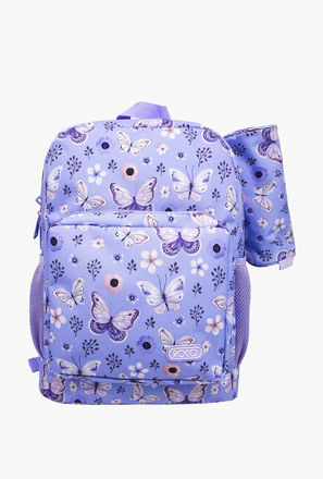 Roco Printed 16-inch Backpack with Adjustable Shoulder Straps and Pencil Pouch - 43x31x14 cms-school-image-1