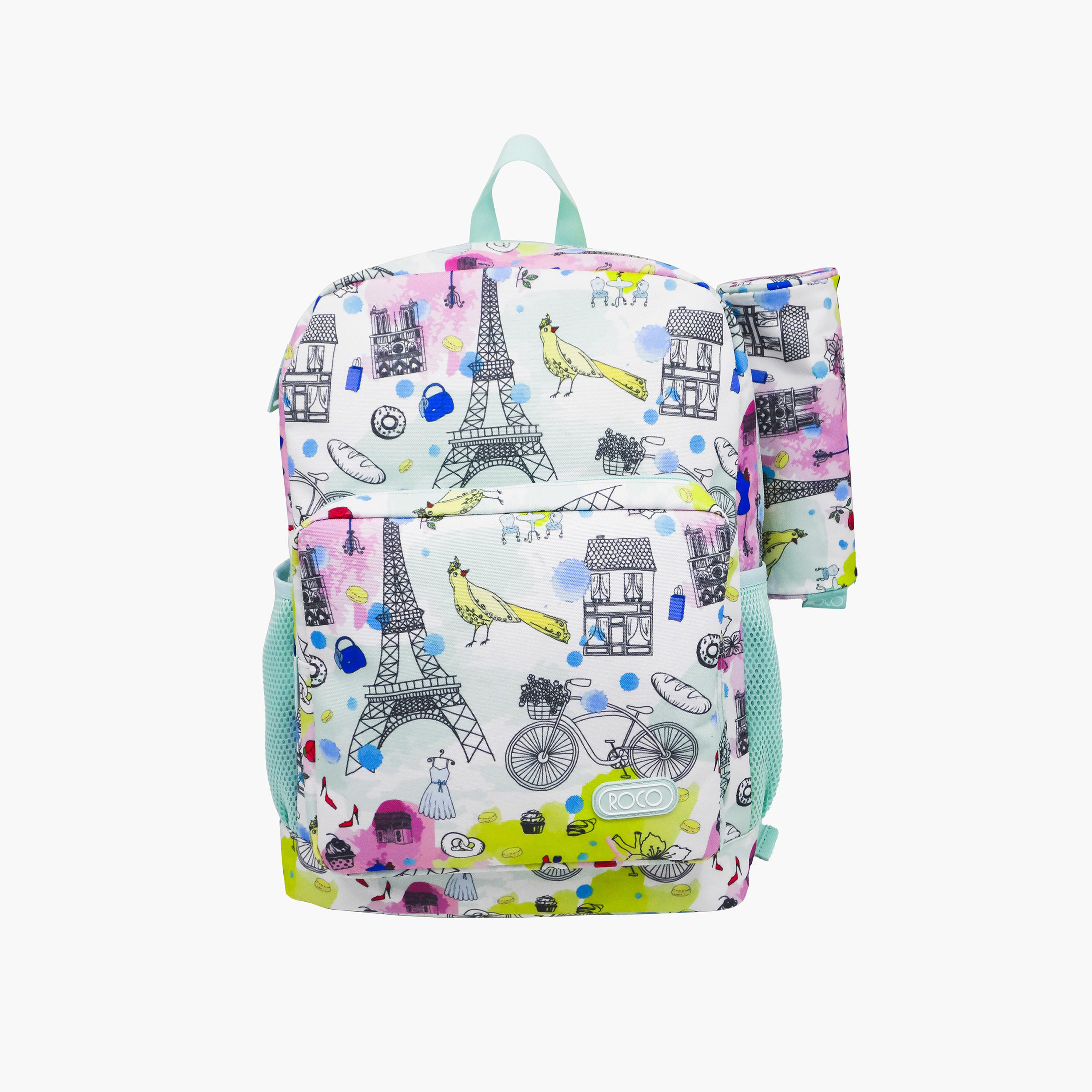 شنطة ظهر بطبعات 16 بوصة وحمّالات كتف قابلة للتعديل مع مقلمة من روكو - 43×31×14 سم-school-bagsandbackpacks-backpacks-image-1