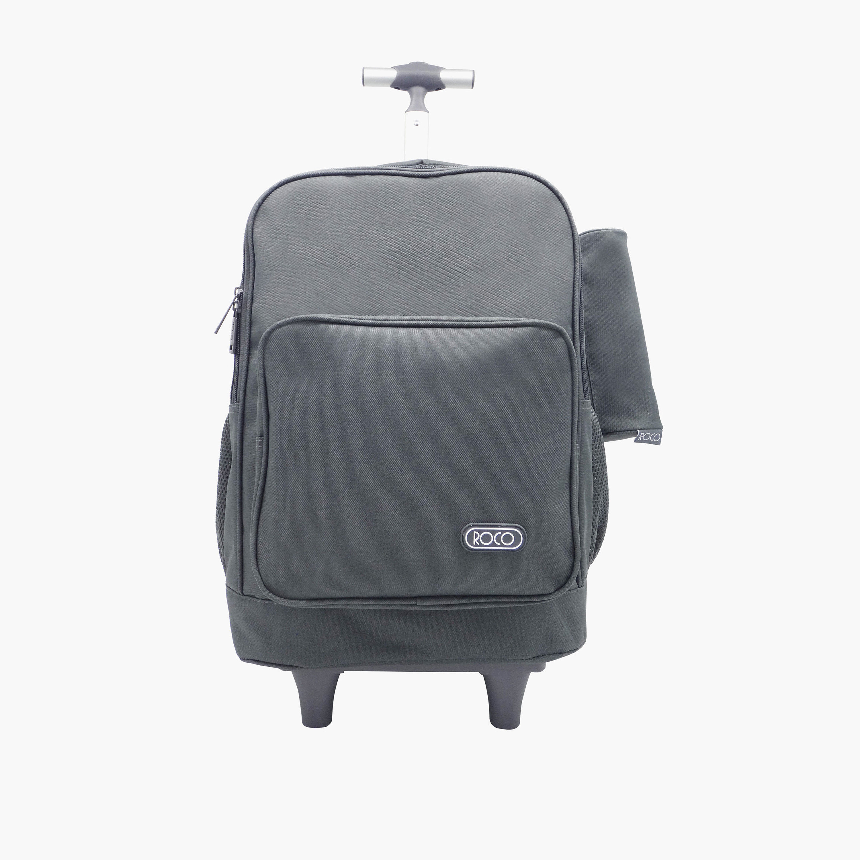 Roco Solid 15.6-inch Trolley Backpack with Retractable Handle and Pencil Pouch - 46x33x20 cms-school-bagsandbackpacks-trolleybags-image-1