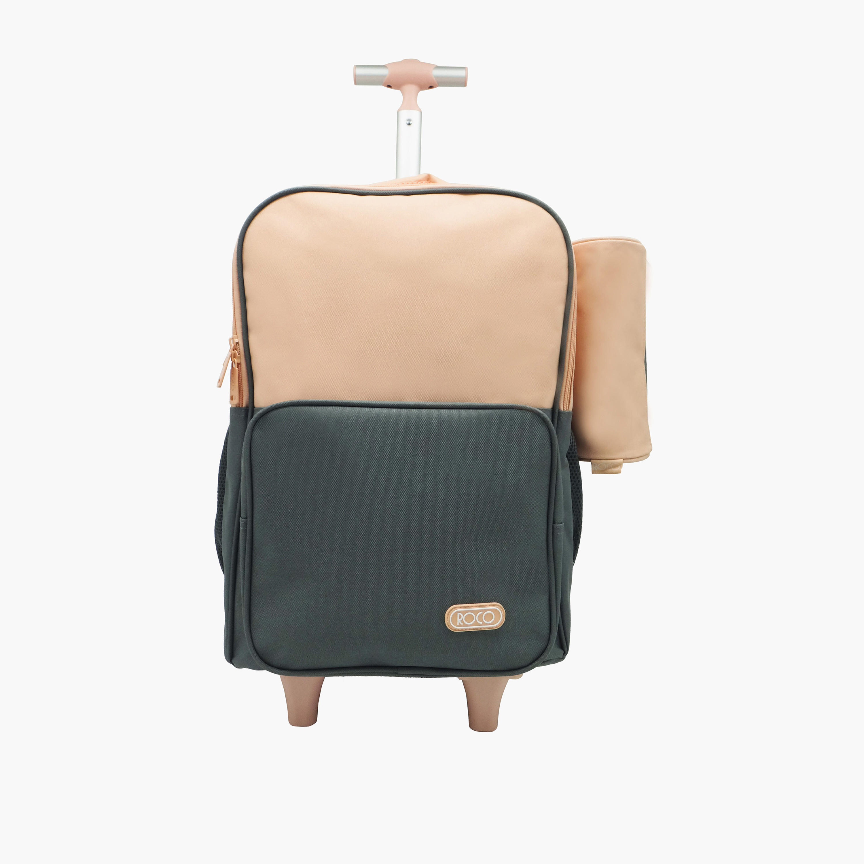 شنطة ترولي ظهر سادة 15.6 بوصة من روكو بمقبض قابل للسحب ومقلمة - 46×33×20 سم-school-bagsandbackpacks-trolleybags-image-1