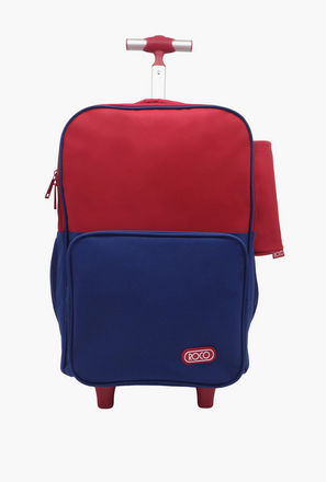 شنطة ظهر ترولي سادة 15.6 بوصة بمقبض قابل للسحب مع مقلمة من روكو - 46x33x20 سم-school-bagsandbackpacks-trolleybags-image-1