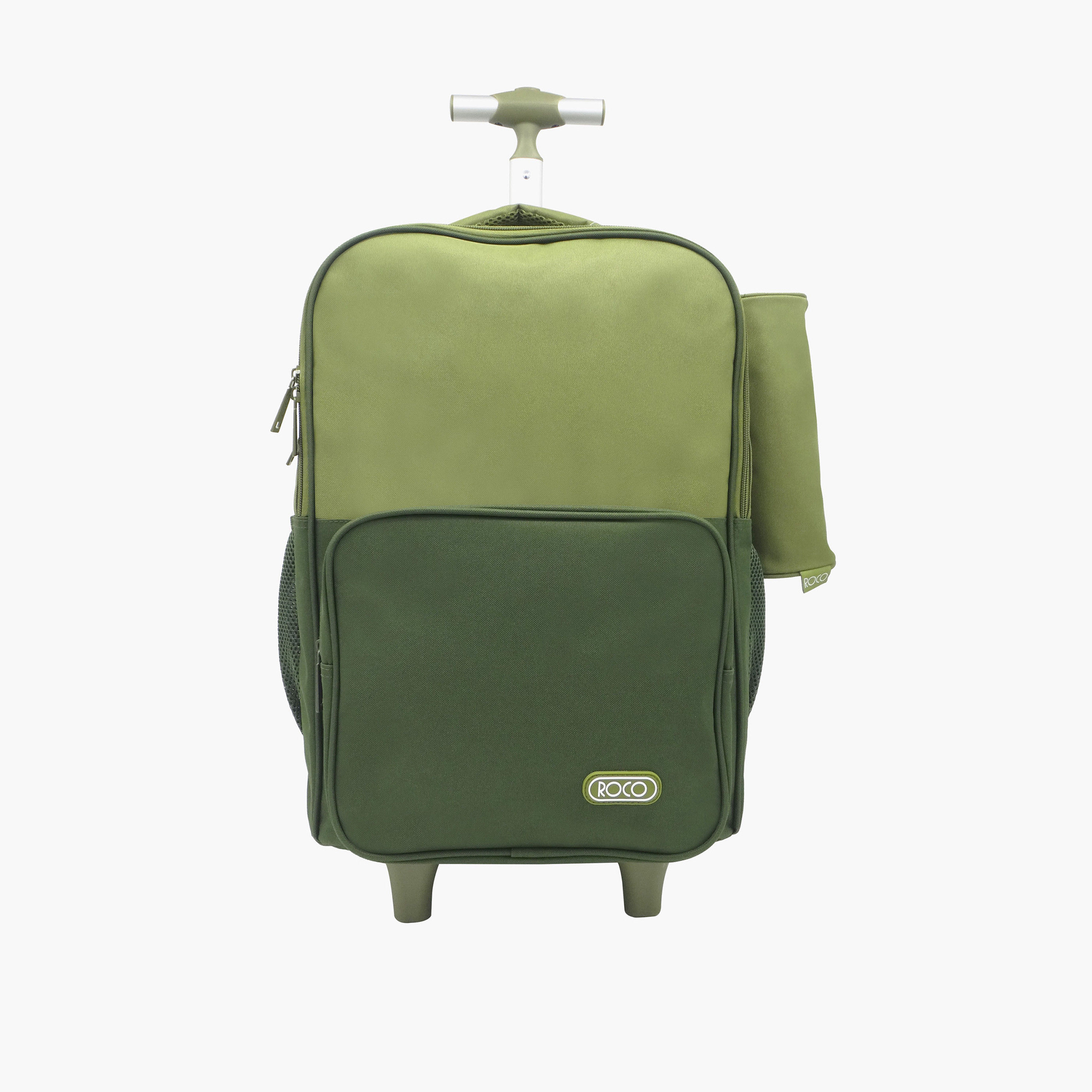 شنطة ظهر ترولي سادة 15.6 بوصة بمقبض قابل للسحب مع مقلمة من روكو - 46x33x20 سم-school-bagsandbackpacks-trolleybags-image-1
